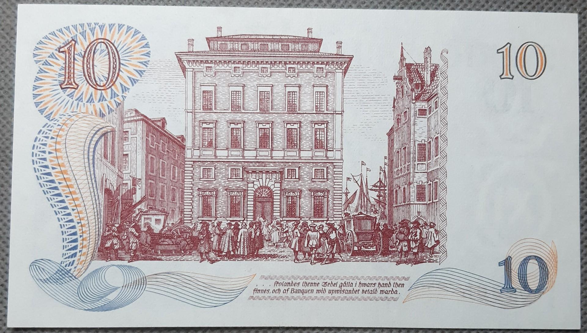 Švedija 10 Kronų 1968 UNC N#202674 Proginis Banknotas (3115)