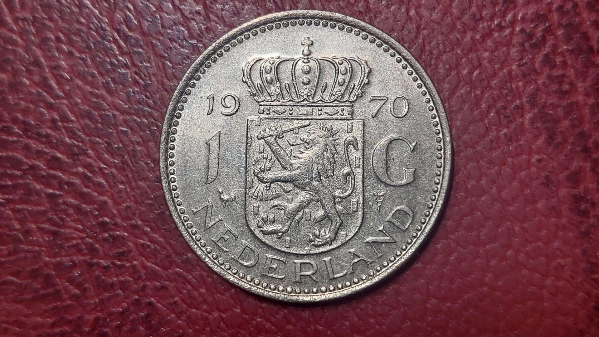 Nyderlandai 1 guldenas, 1970 KM# 184a
