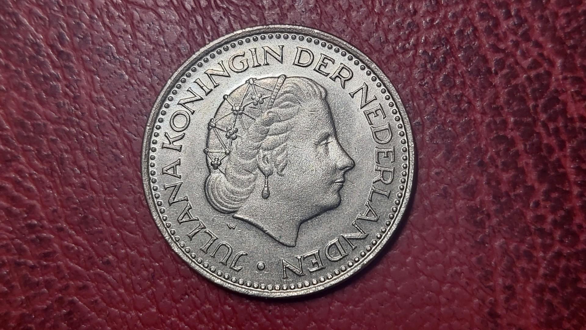 Nyderlandai 1 guldenas, 1970 KM# 184a