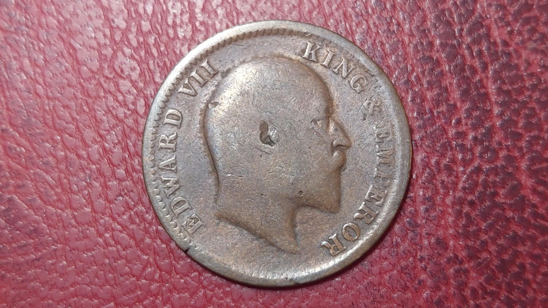 Indija - Britų ¼ anos, 1908 KM# 502