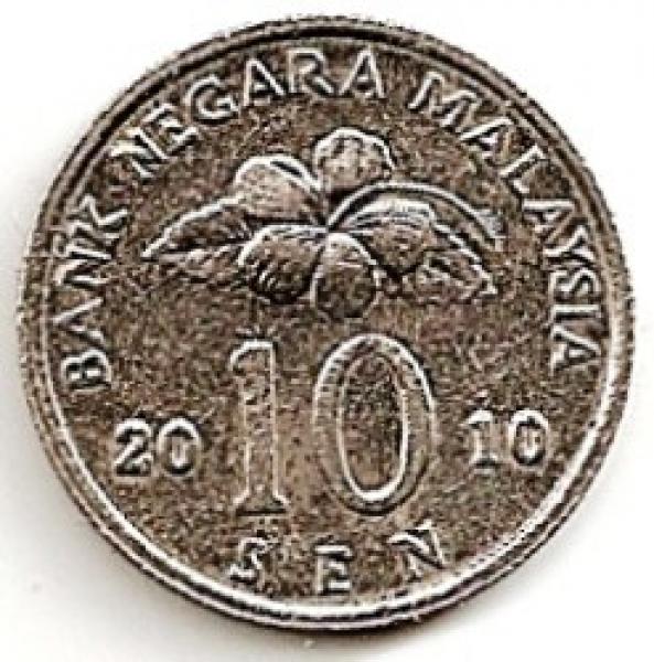 Malaizija. 10 senų ( 2011) AU