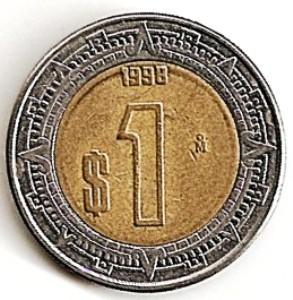 Meksika. 1 pesas ( 1998 ) XF