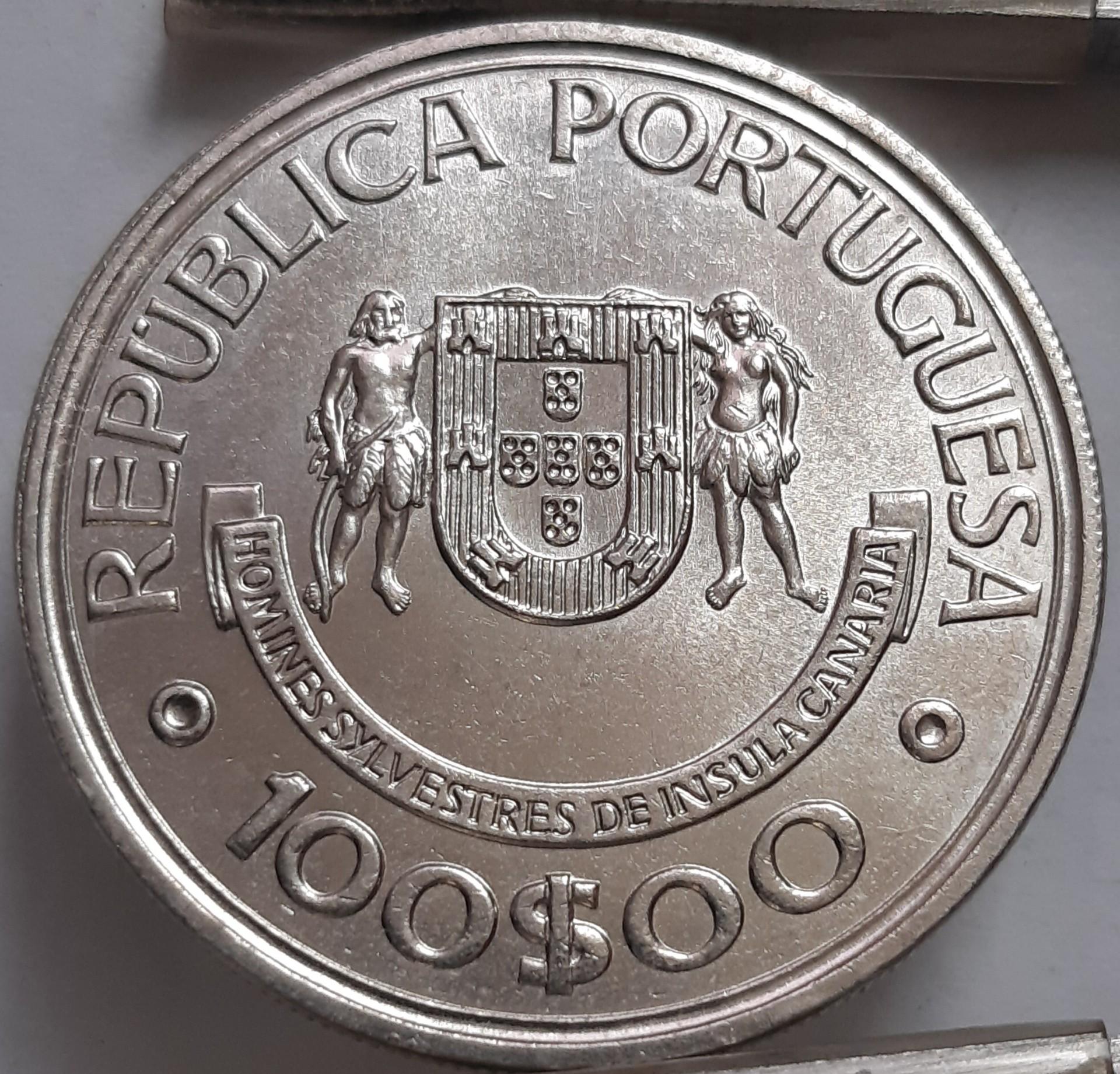 Portugalija 100 Eskudų 1989 KM#646 Proginė (3162)