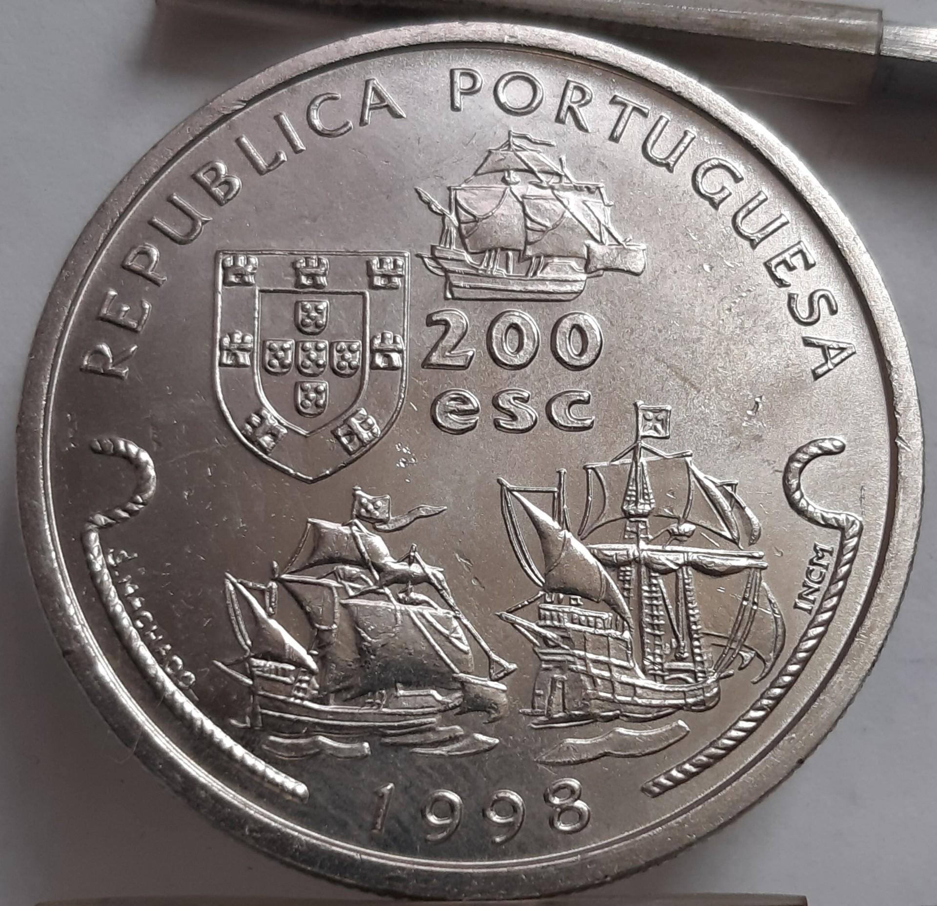 Portugalija 200 Eskudų 1998 KM#709 Proginė (3164)