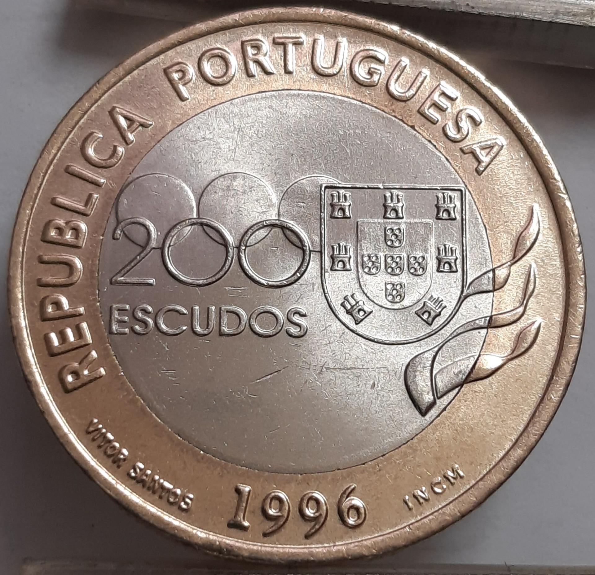 Portugalija 200 Eskudų 1996 KM#687 Proginė (3180)