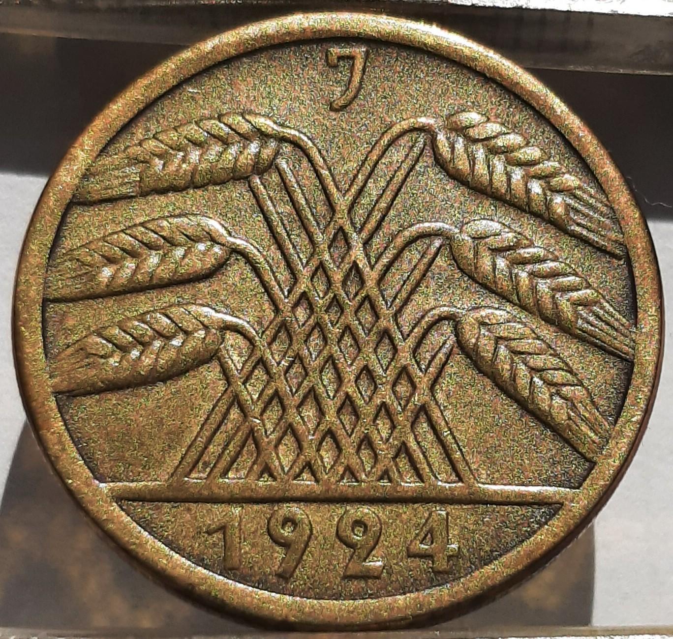 Vokietija 50 Rentenpfenigų 1924 J KM#34 (3139)