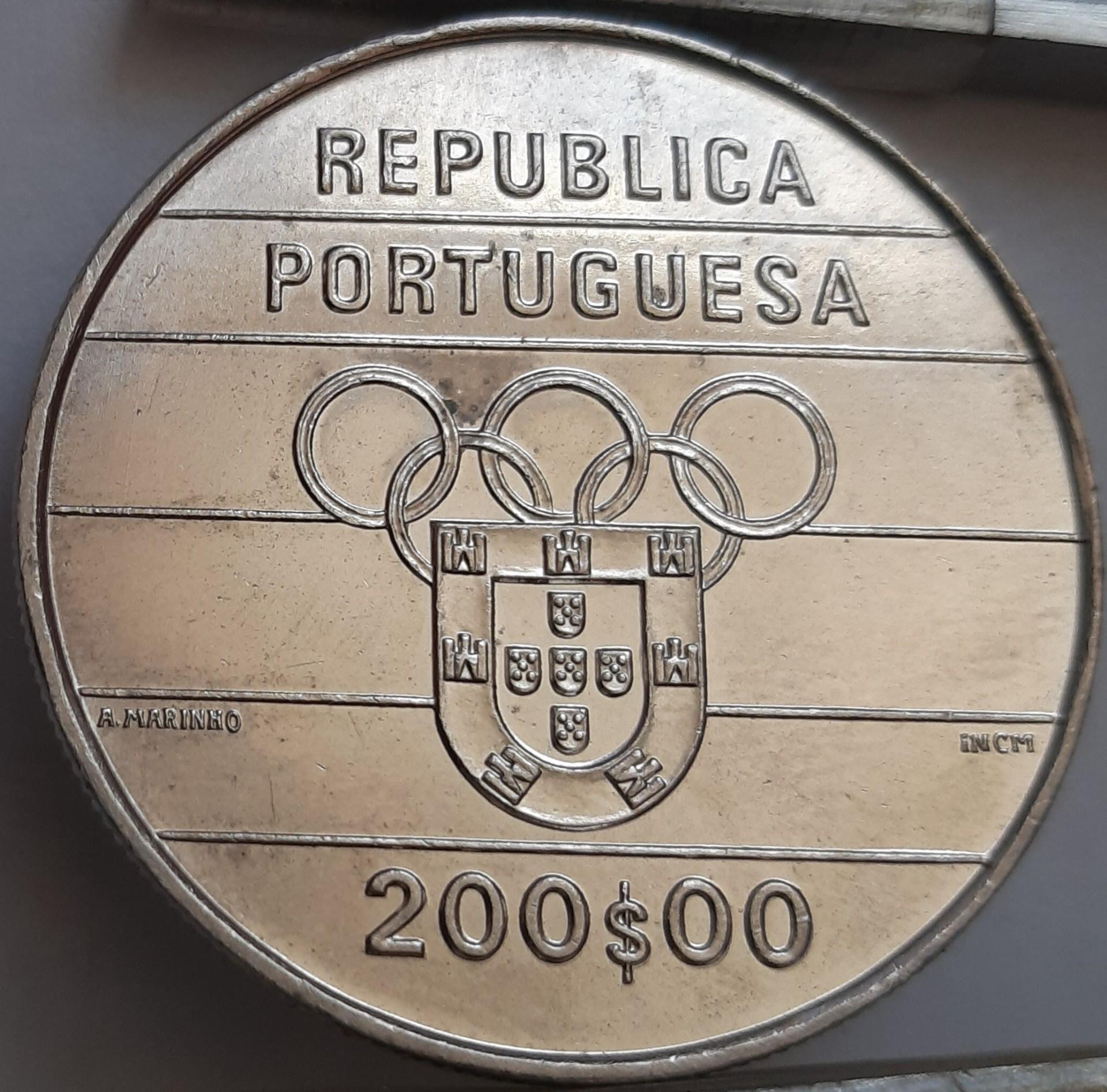 Portugalija 200 Eskudų 1992 KM#662 Proginė (3187)