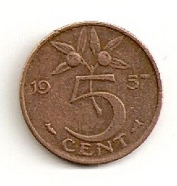 Olandija. 5 centai ( 1979 ) XF