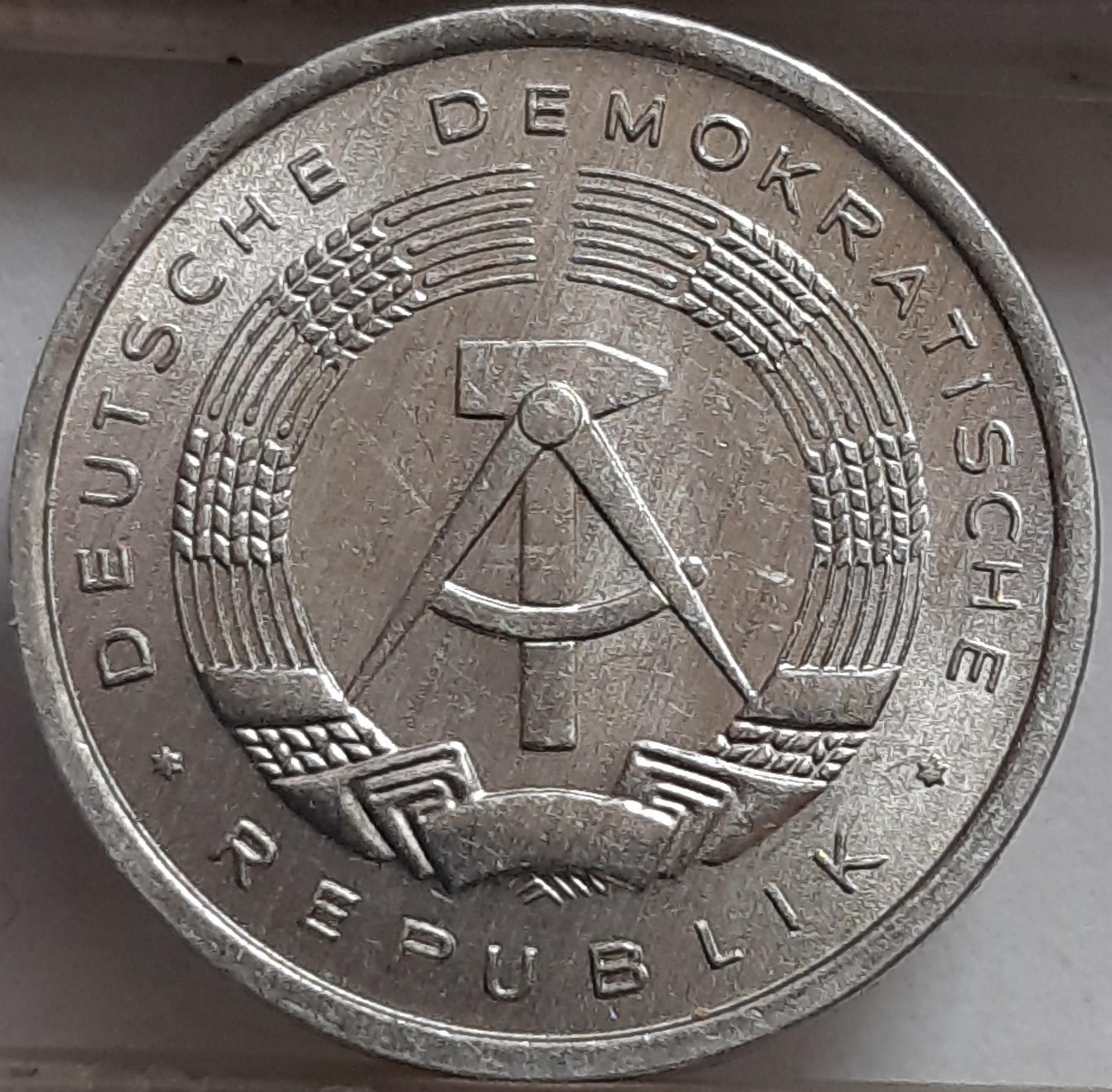 Vokietija - VDR 1 Pfenigas 1979 KM#8.2 (3201)