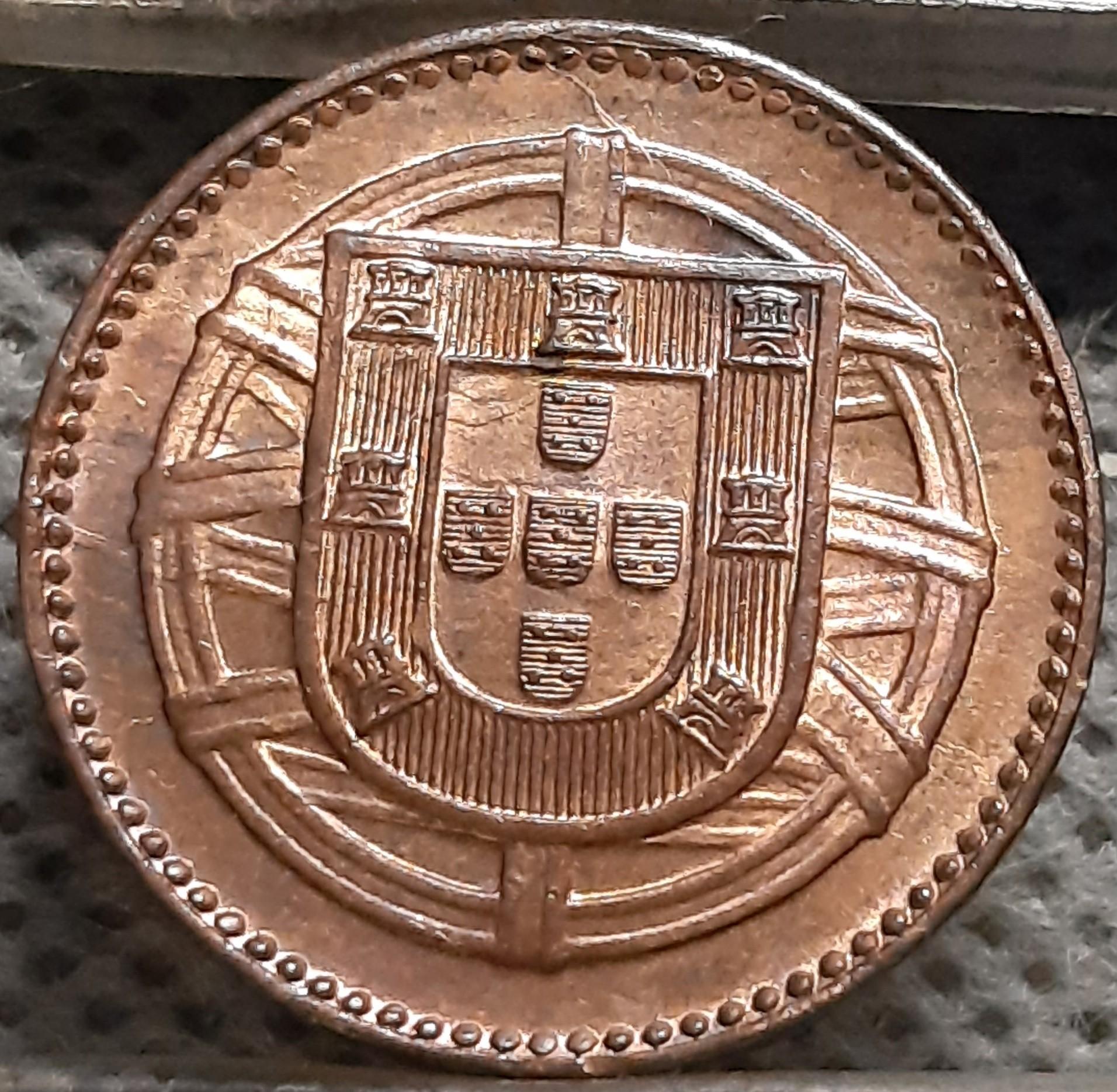 Portugalija 1 Sentavas 1917 KM#565 Bronza (3208)