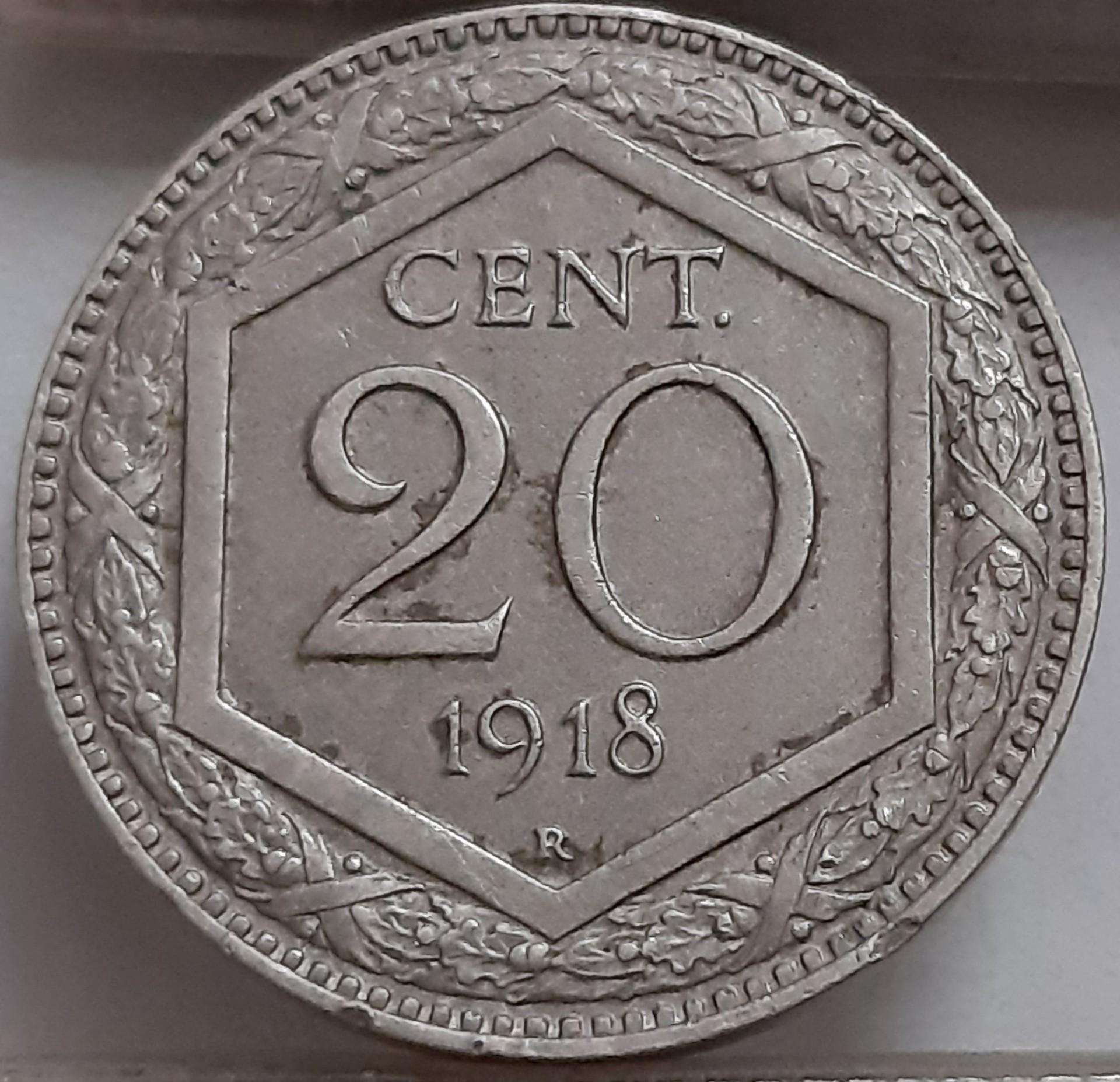 Italija 20 Čentezimų 1918 KM#58 (3215)