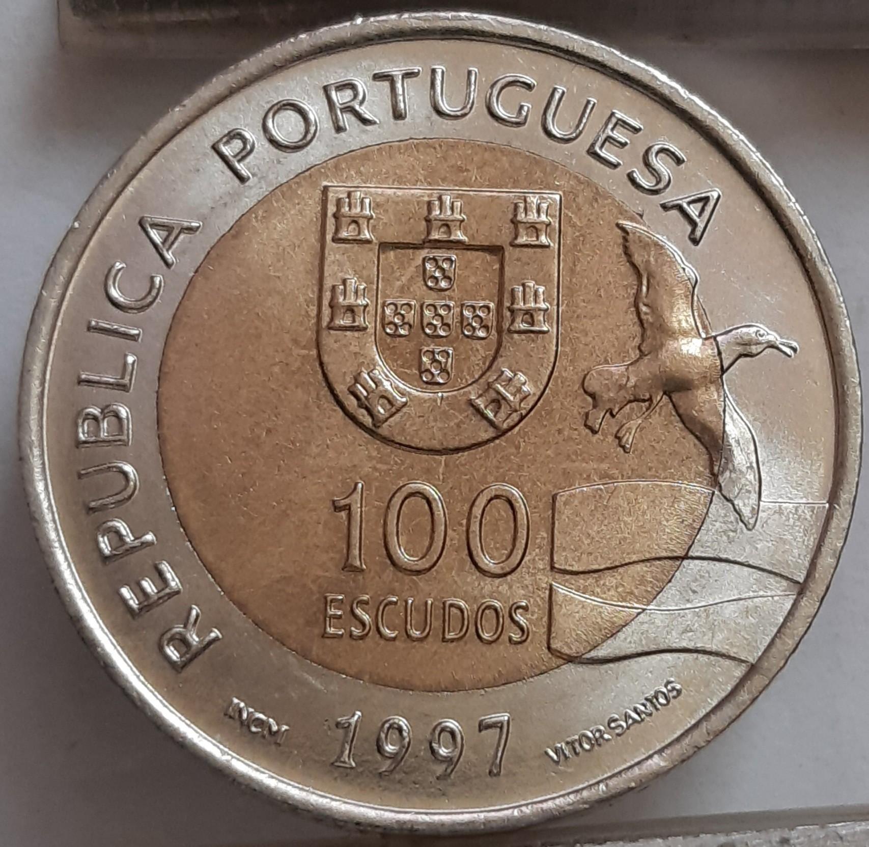 Portugalija 100 Eskudų 1997 KM#693 Proginė (3230)