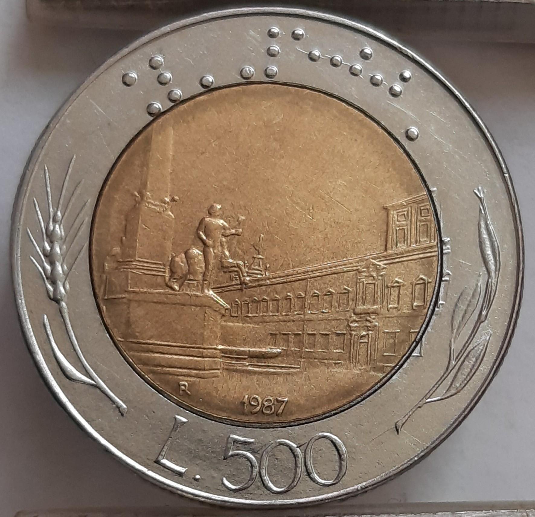 Italija 500 Lirų KM#111 (3231)