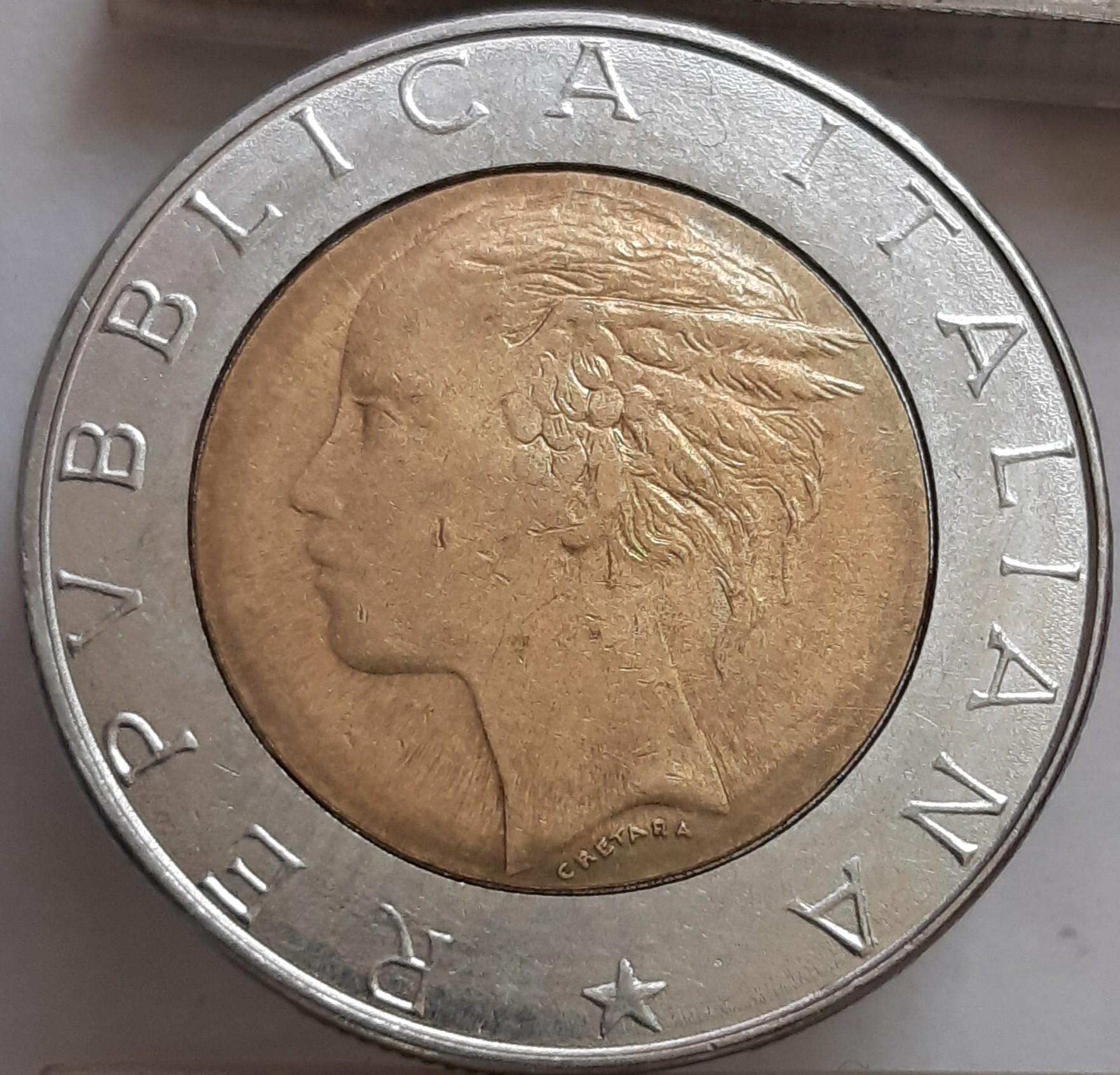 Italija 500 Lirų KM#111 (3231)