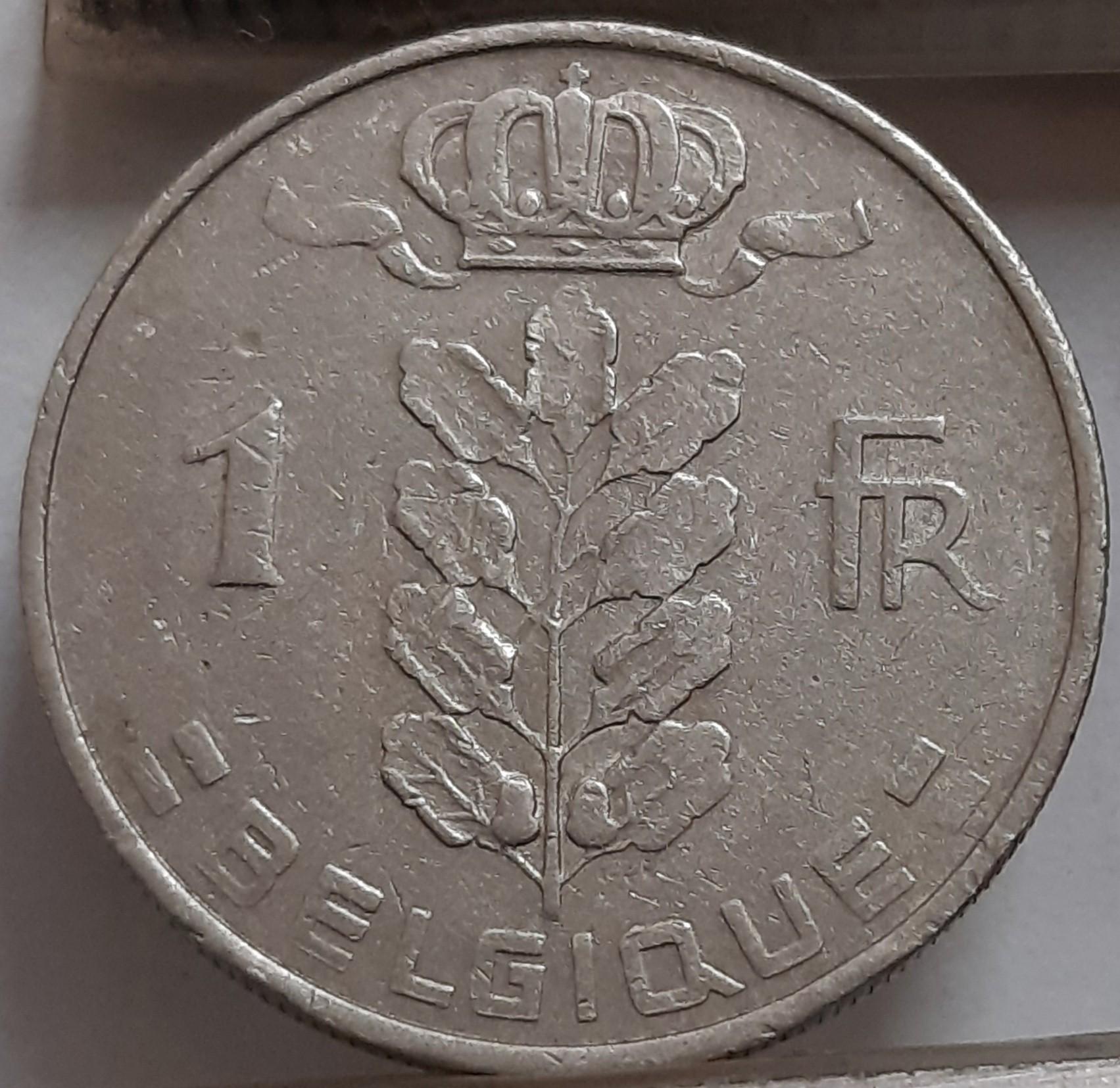 Belgija 1 Frankas 1963 KM#142 (3242)