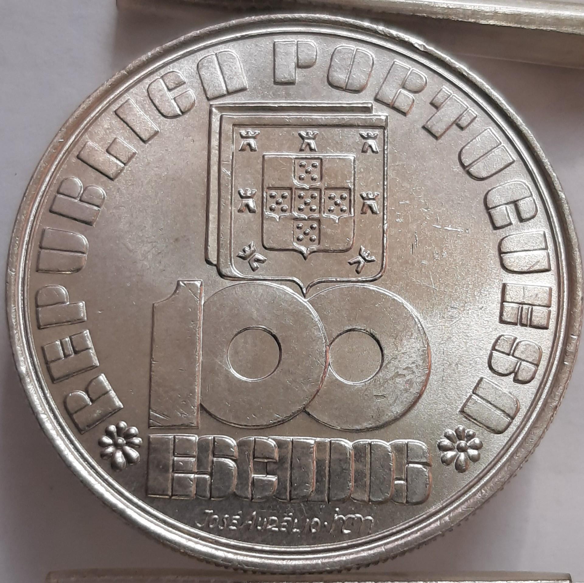 Portugalija 100 Eskudų 1985 KM#628 Proginė (3236)