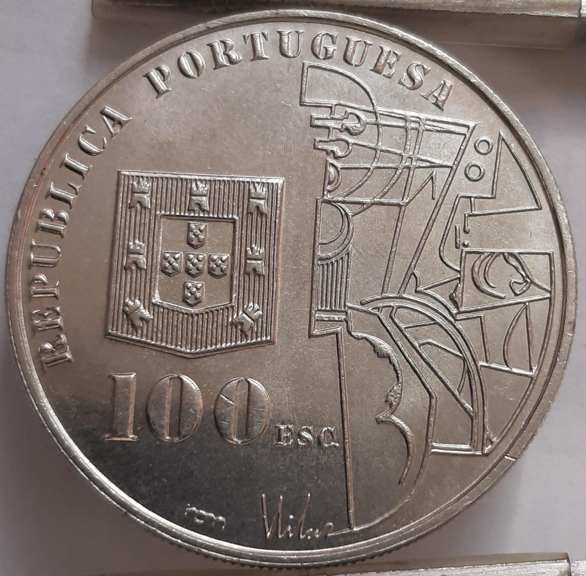 Portugalija 100 Eskudų 1987 KM#644 Proginė (3237)