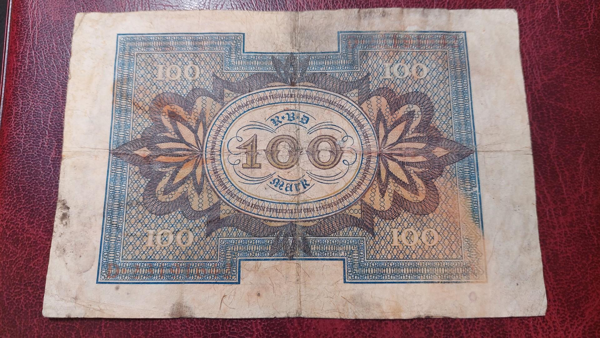 100 Mark 1920.11.01 Vokietija P-69b