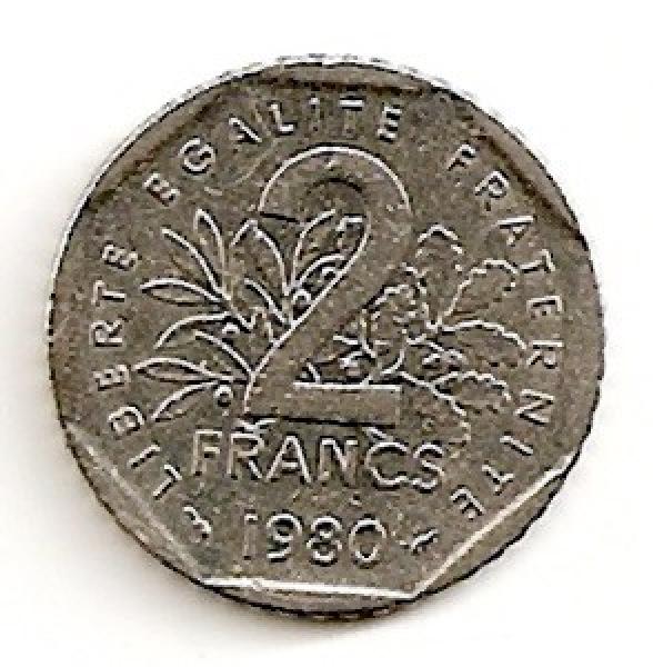 Prancūzija. 2 frankai ( 1979 ) XF