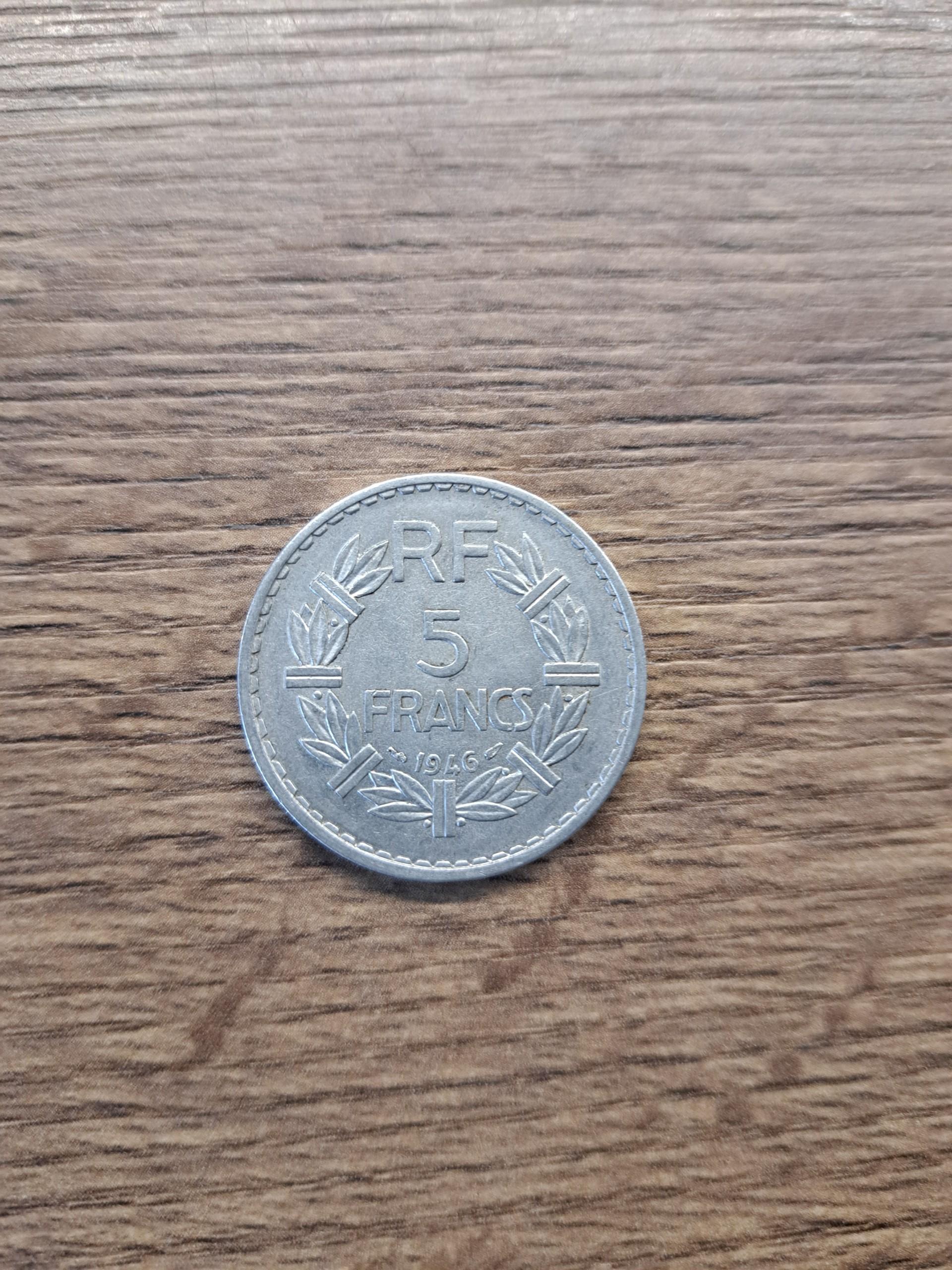 Prancuzija 5 frankai