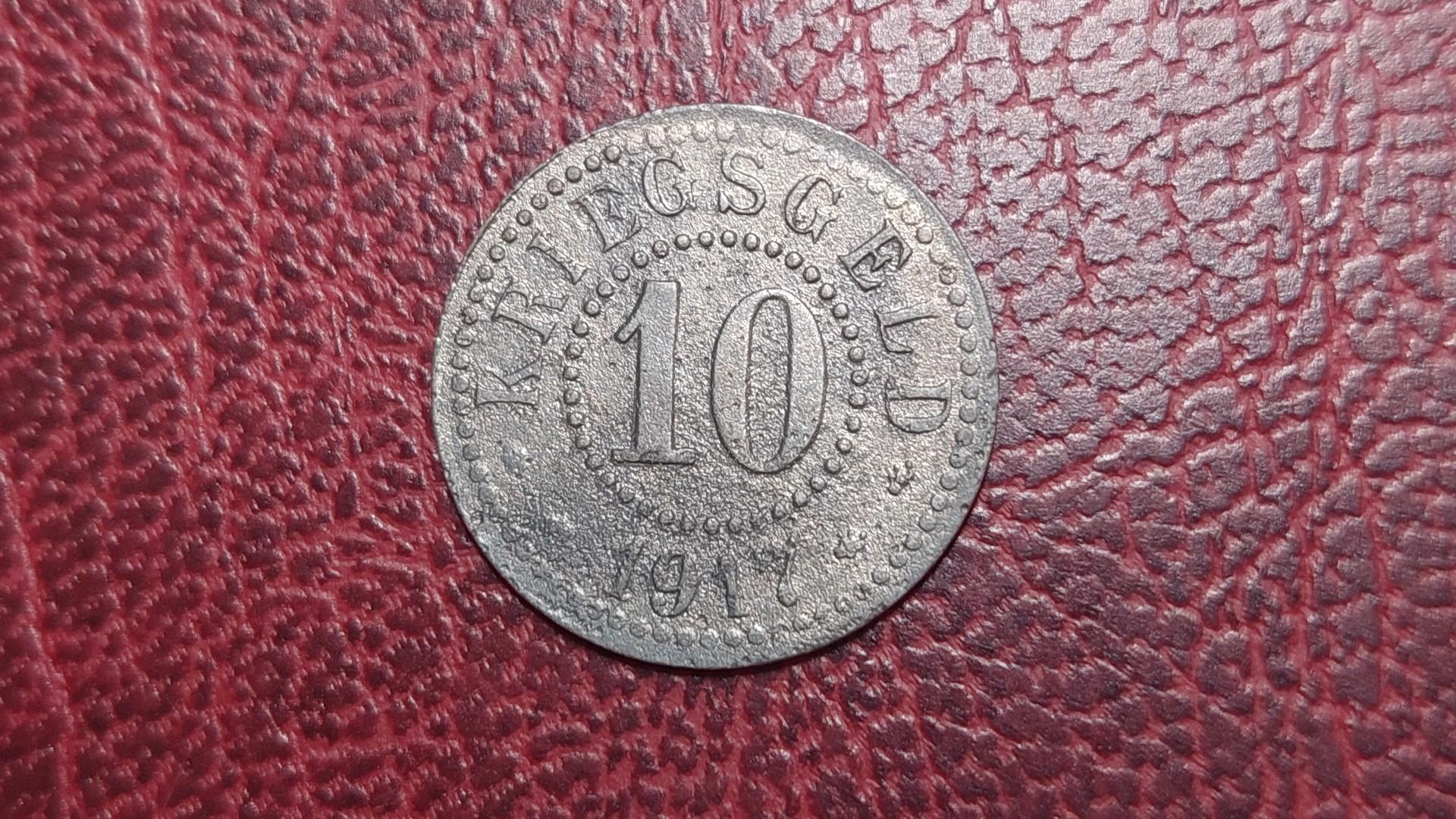 10 Pfennig 1917 Frankfurt A.Oder Notgeld Vokietija
