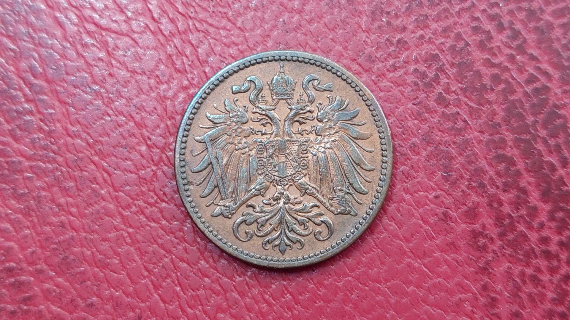 Austrija 2 heleriai, 1910 KM# 2801