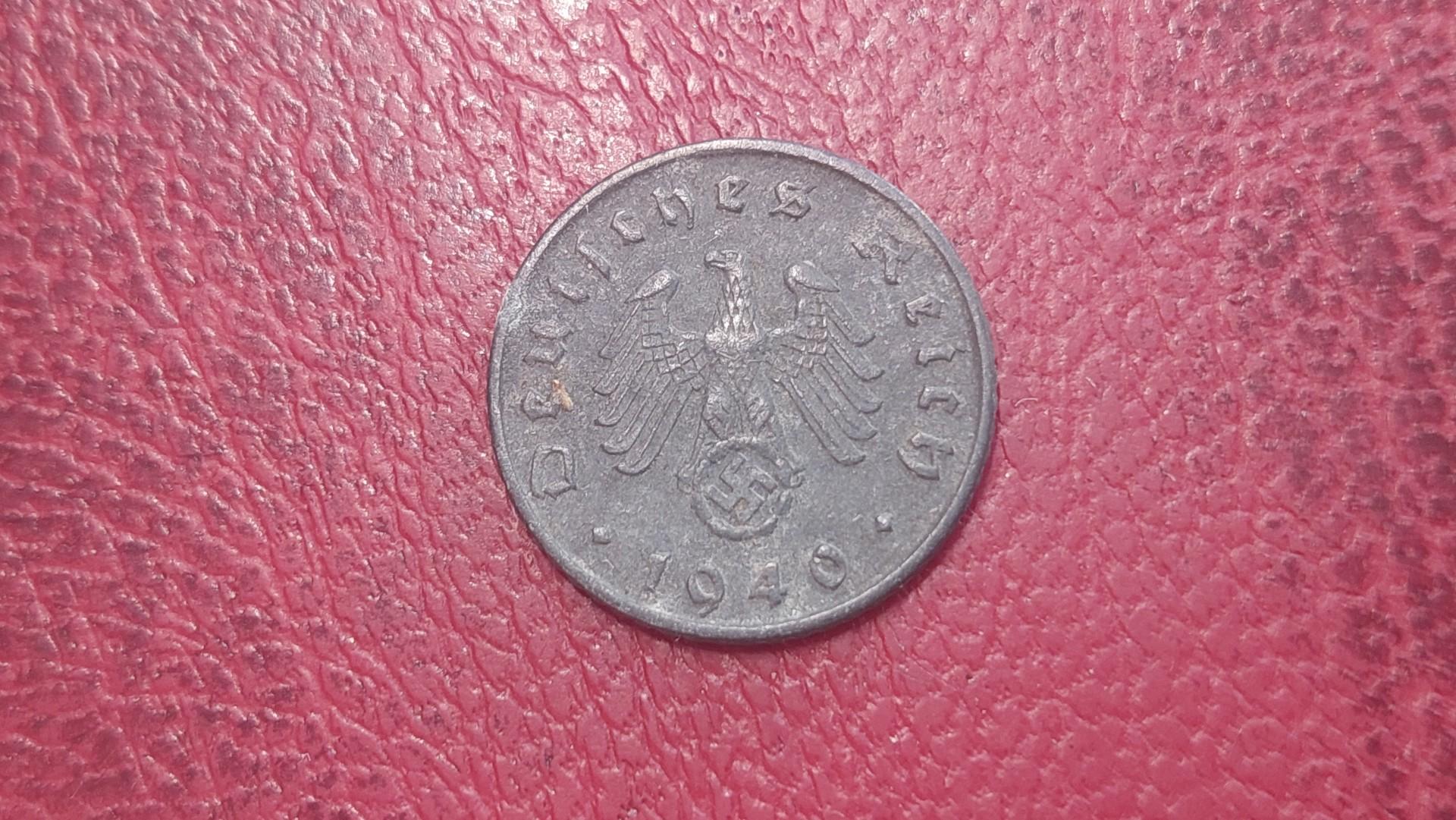 Trečiasis Reichas 5 reichspfenigai, 1940F KM# 100