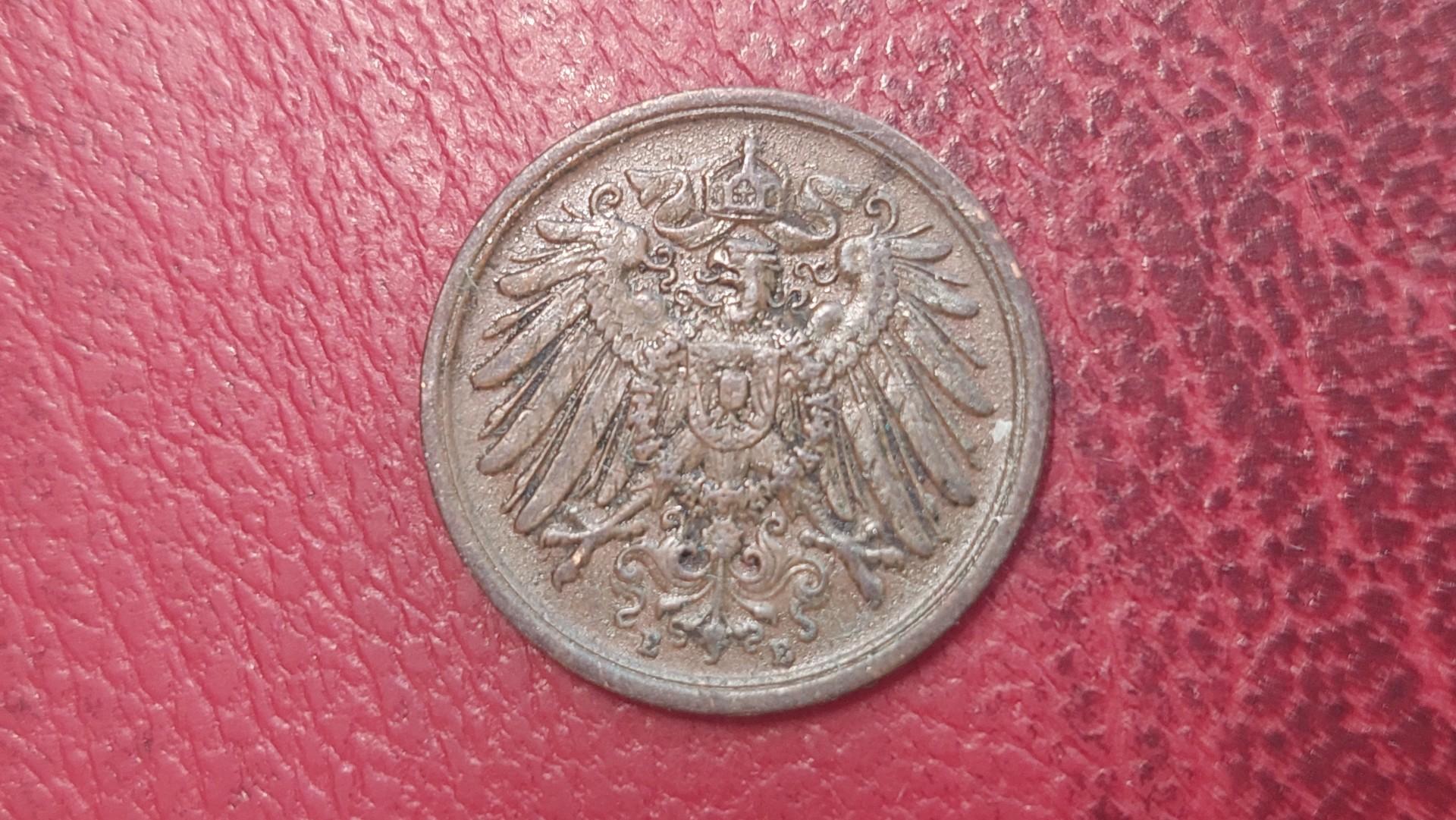 Vokietija 2 pfenigai, 1916E KM# 16