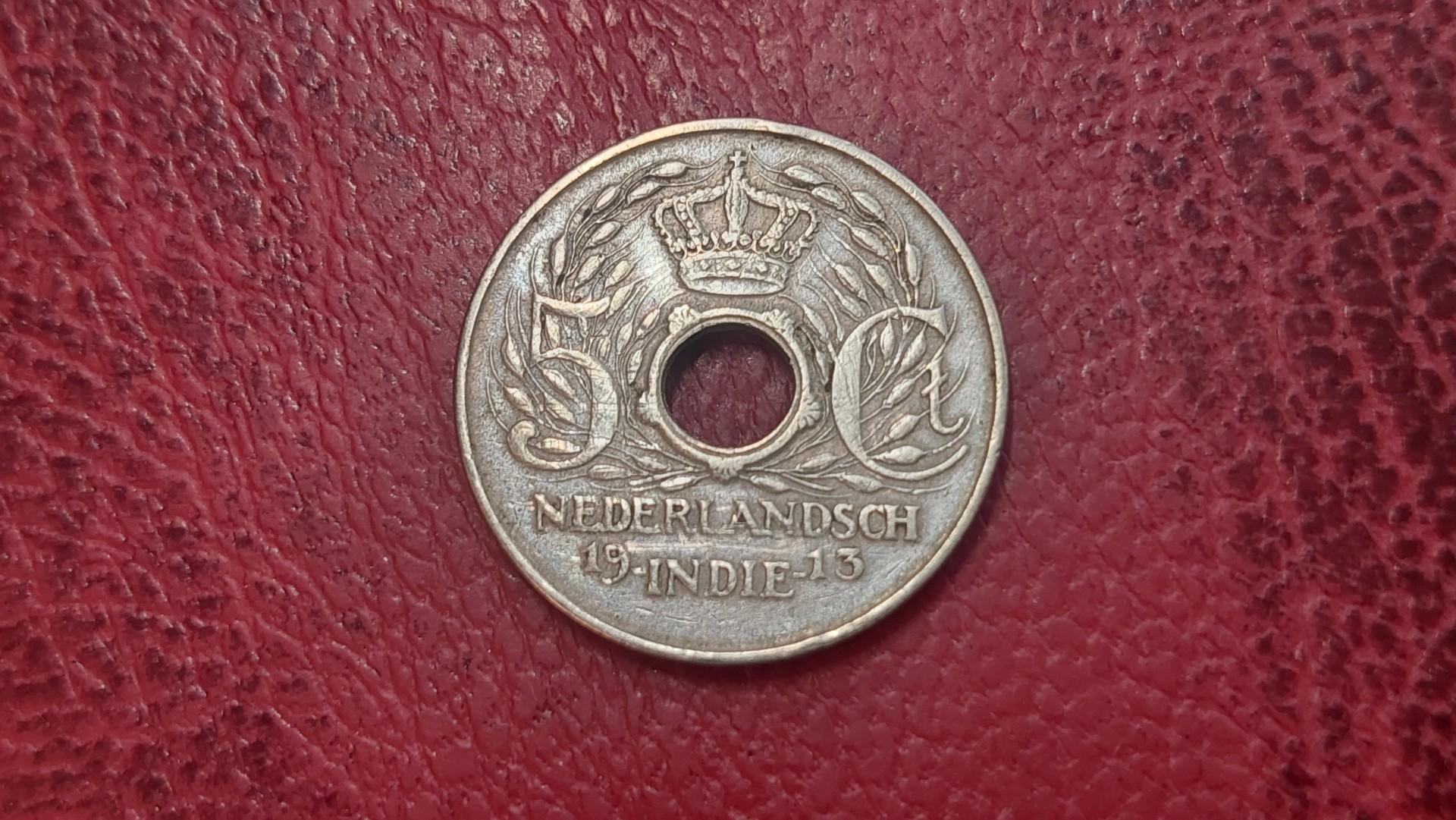 Nyderlandų Rytų Indijos 5 centai, 1913 KM# 313