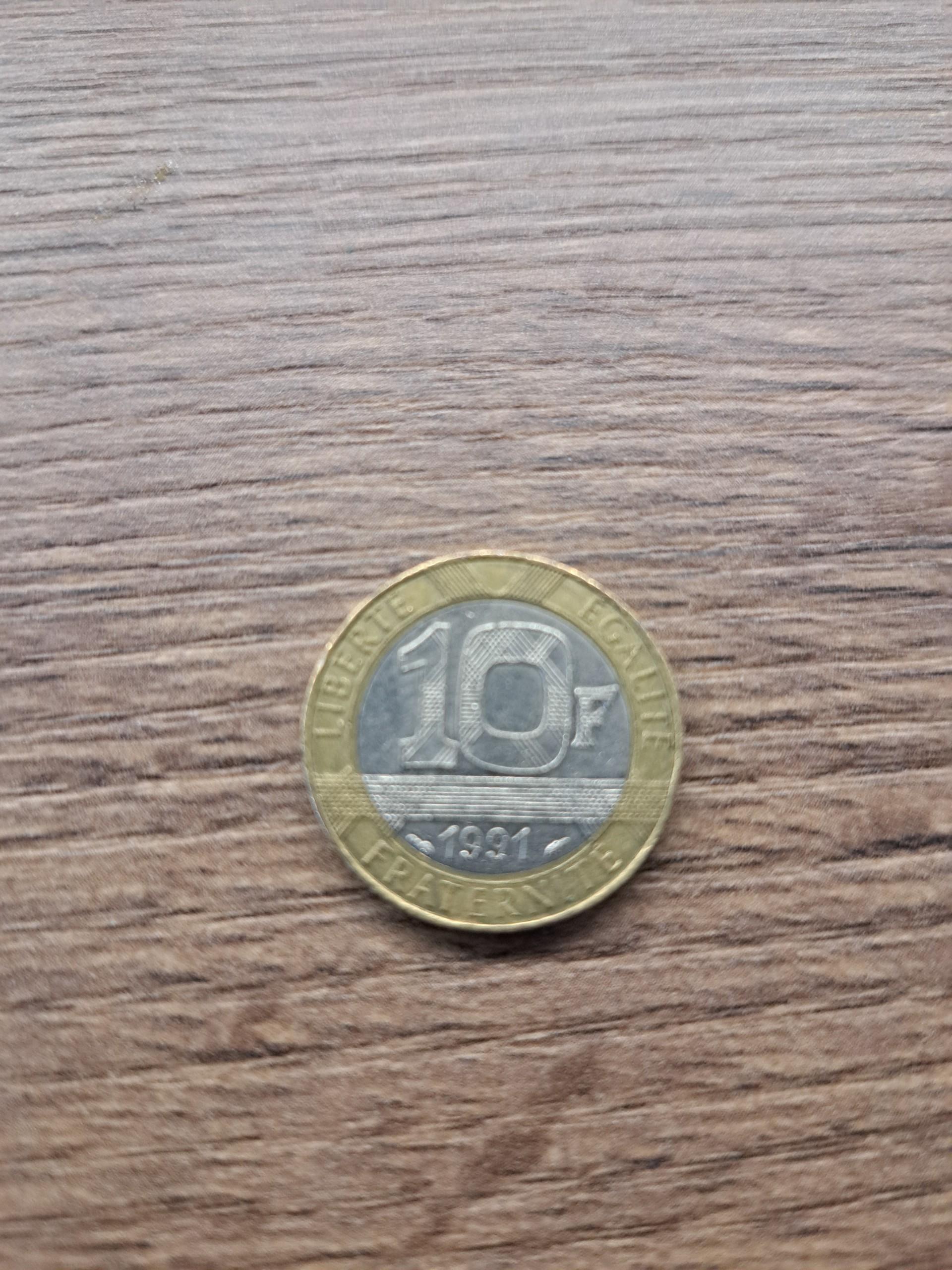 Prancuzija 10 franku 1991