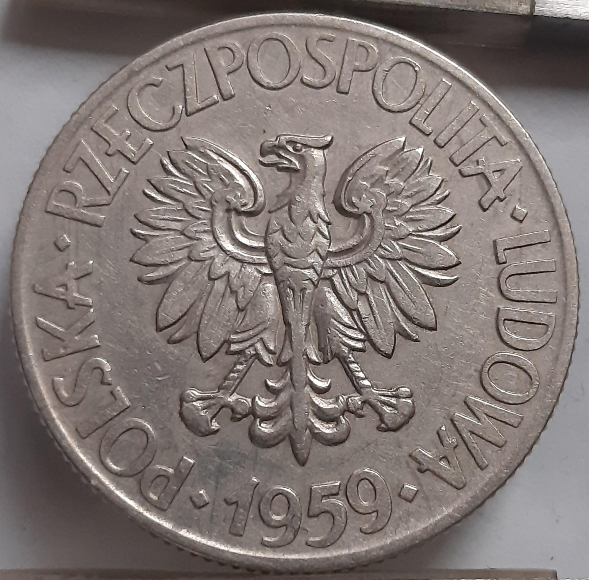 Lenkija 10 Zlotų 1959 Y#50 (3377)