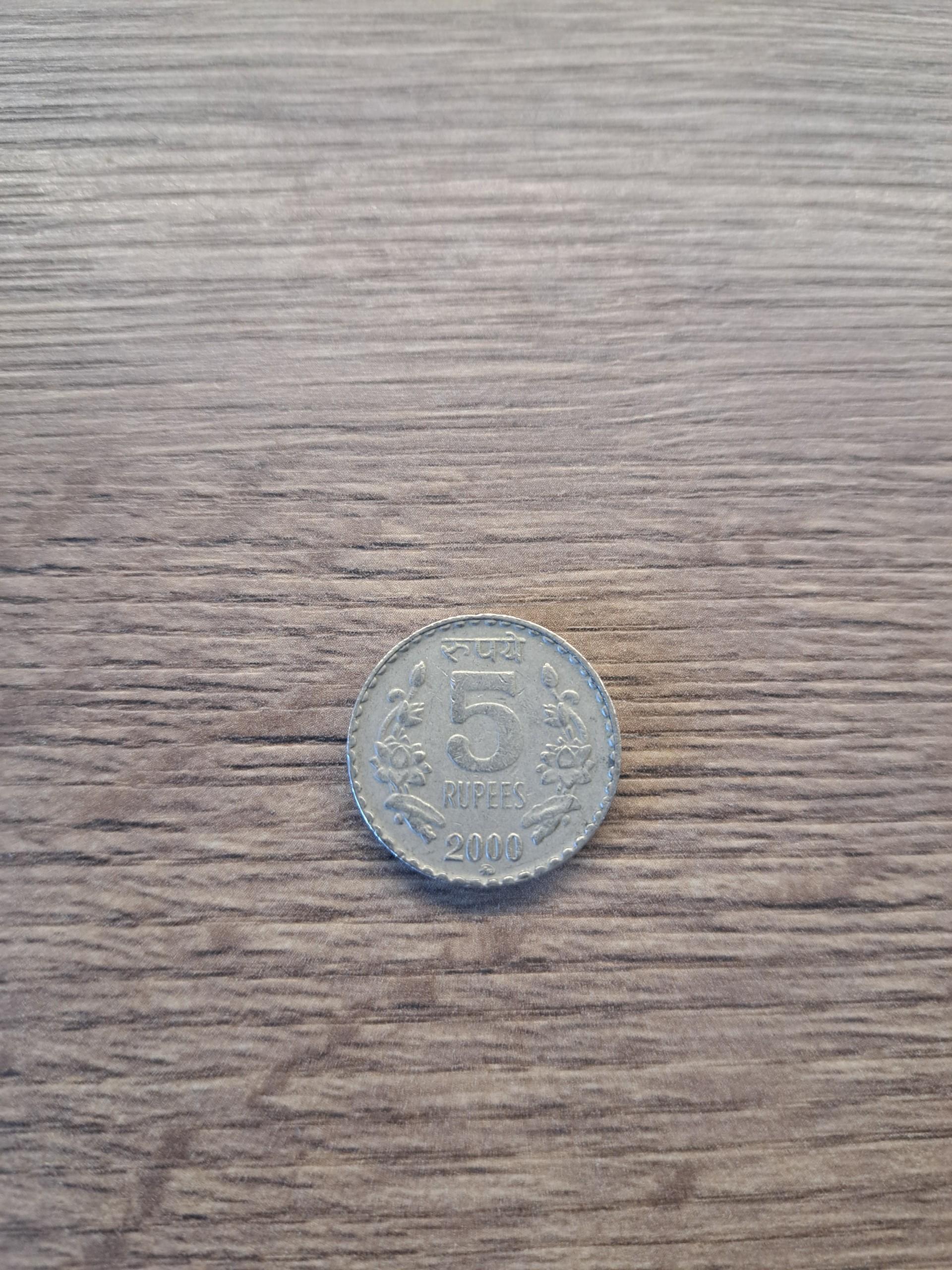 Indija 5 rupijos 2000