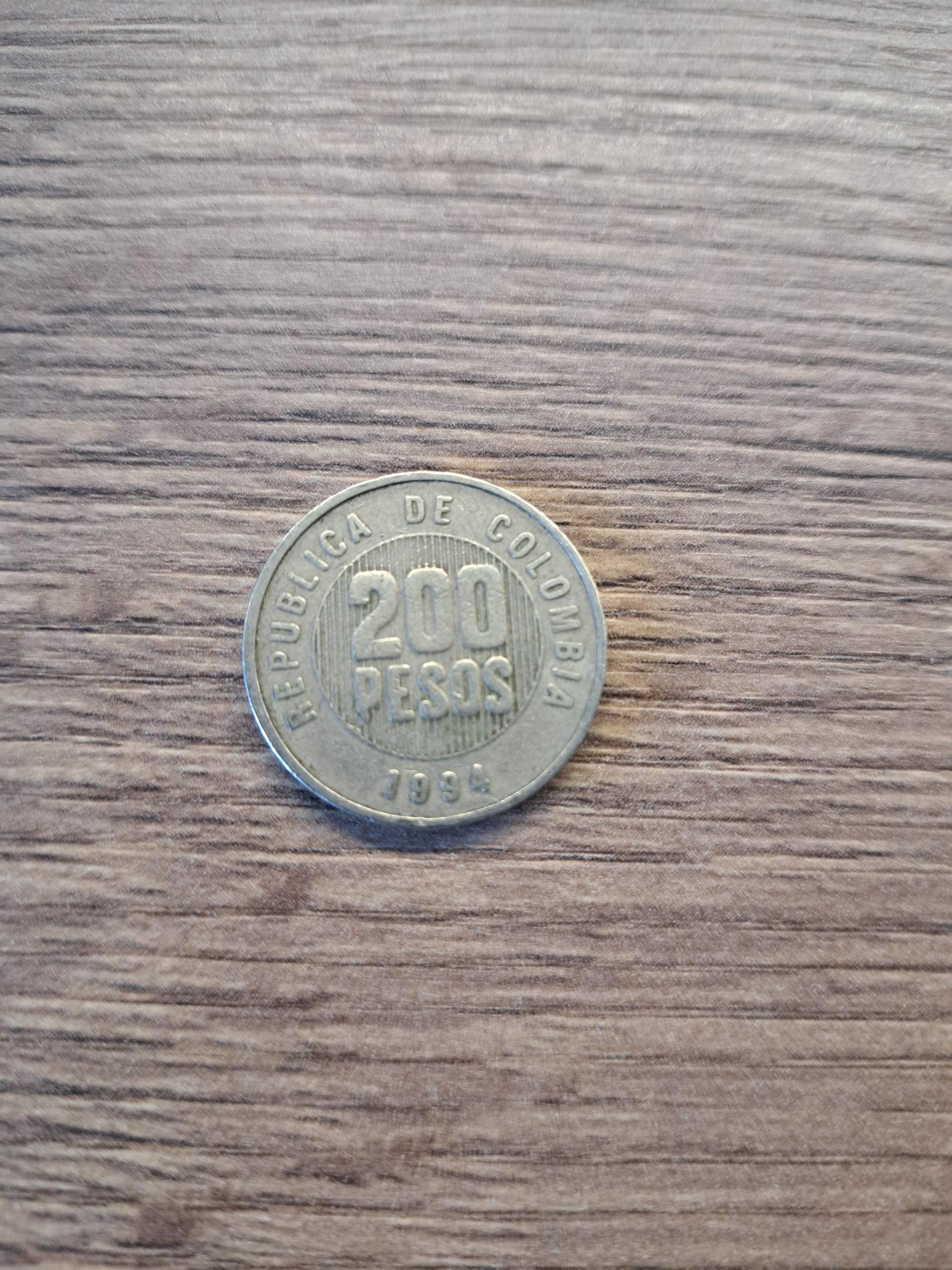 Kolumbija 200 pesu 1994