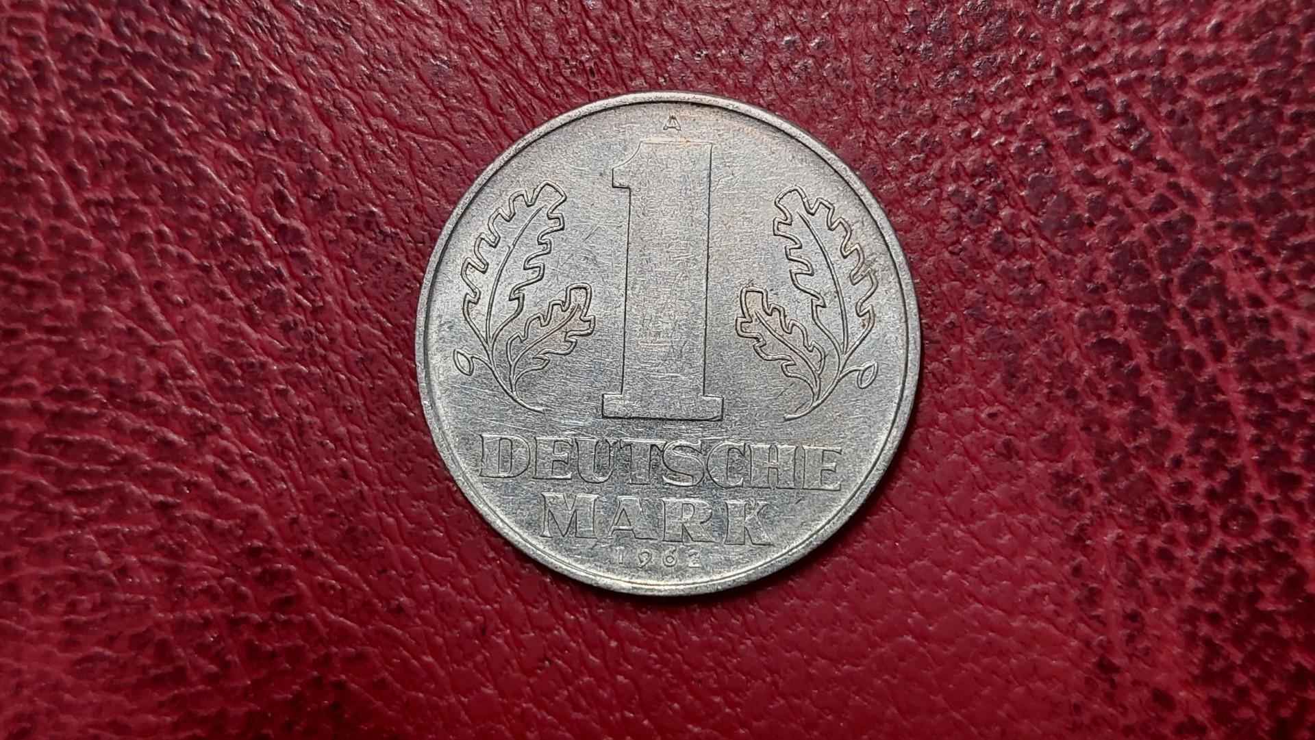 Vokietija - VDR 1 markė, 1962 KM# 13