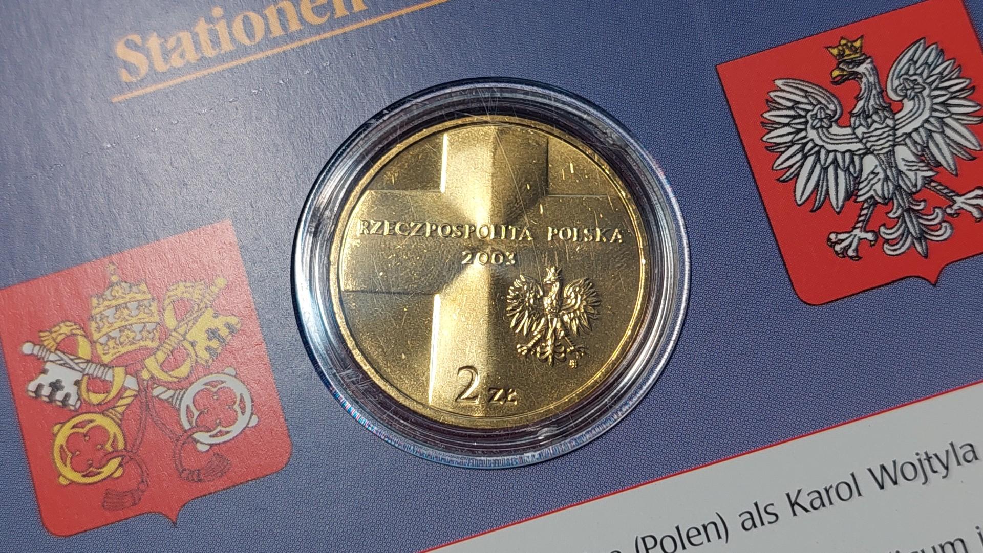 Lenkija 2 zlotai, 2003 25 metai Jono Pauliaus II
