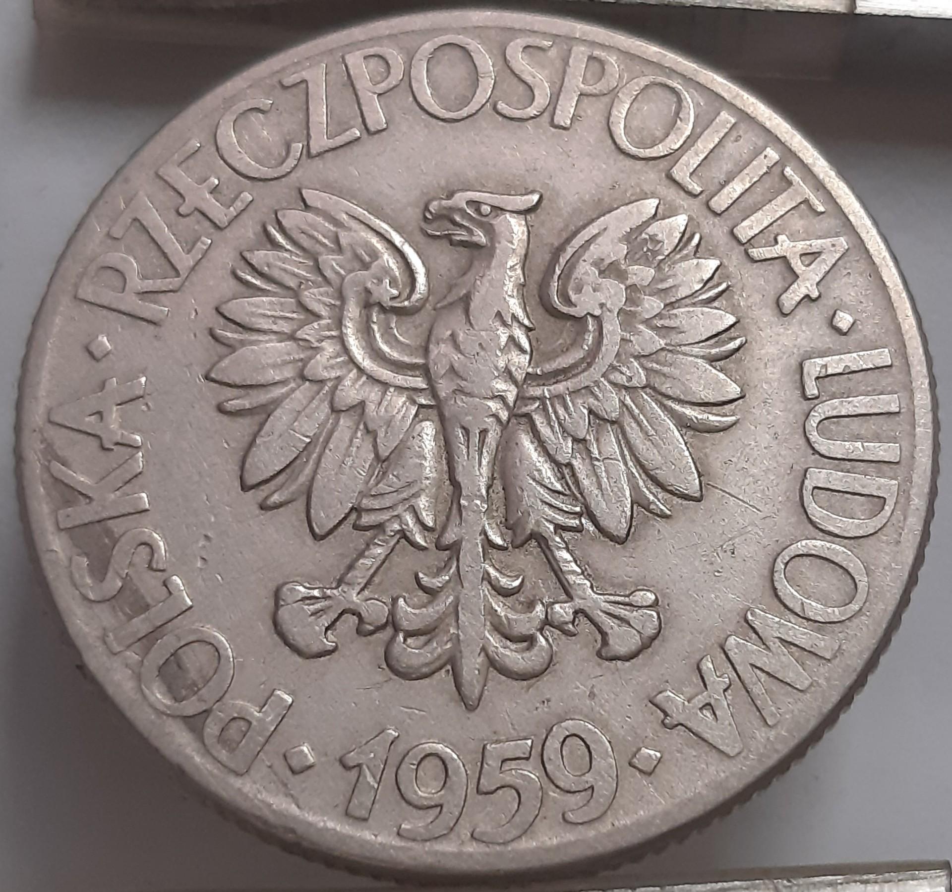 Lenkija 10 Zlotų 1959 Y#50 (3396)