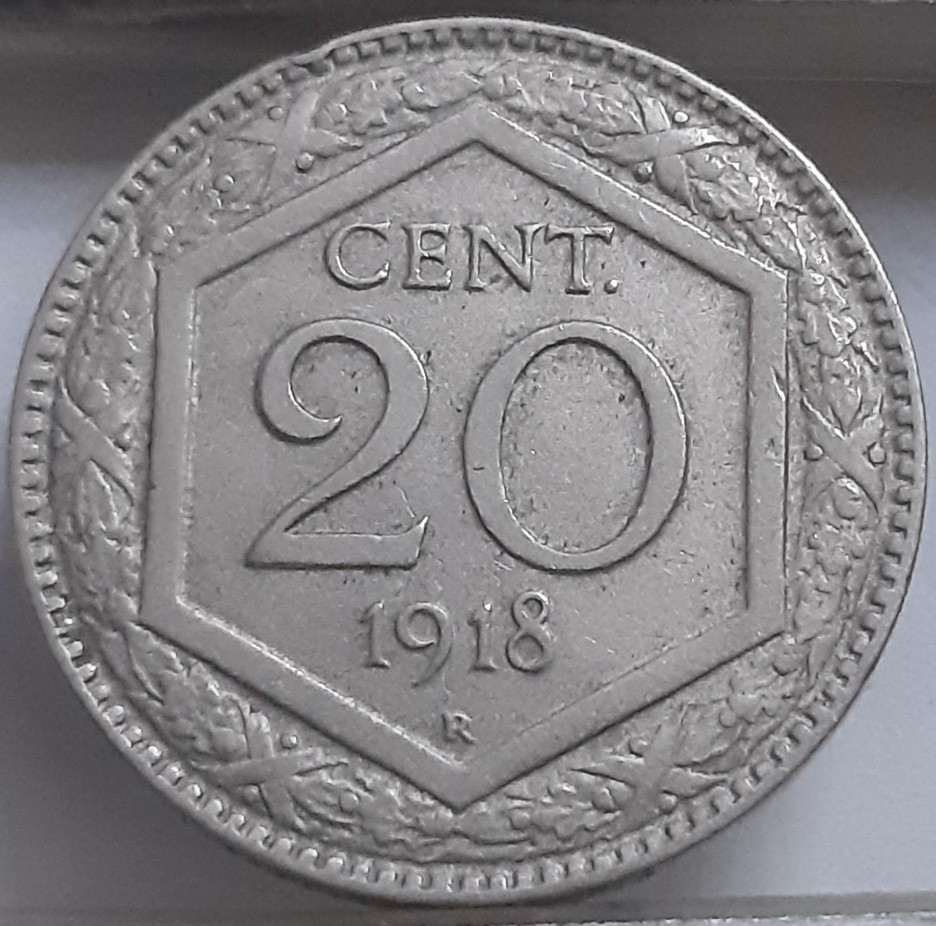 Italija 20 Čentezimų 1918 KM#58 (3389)