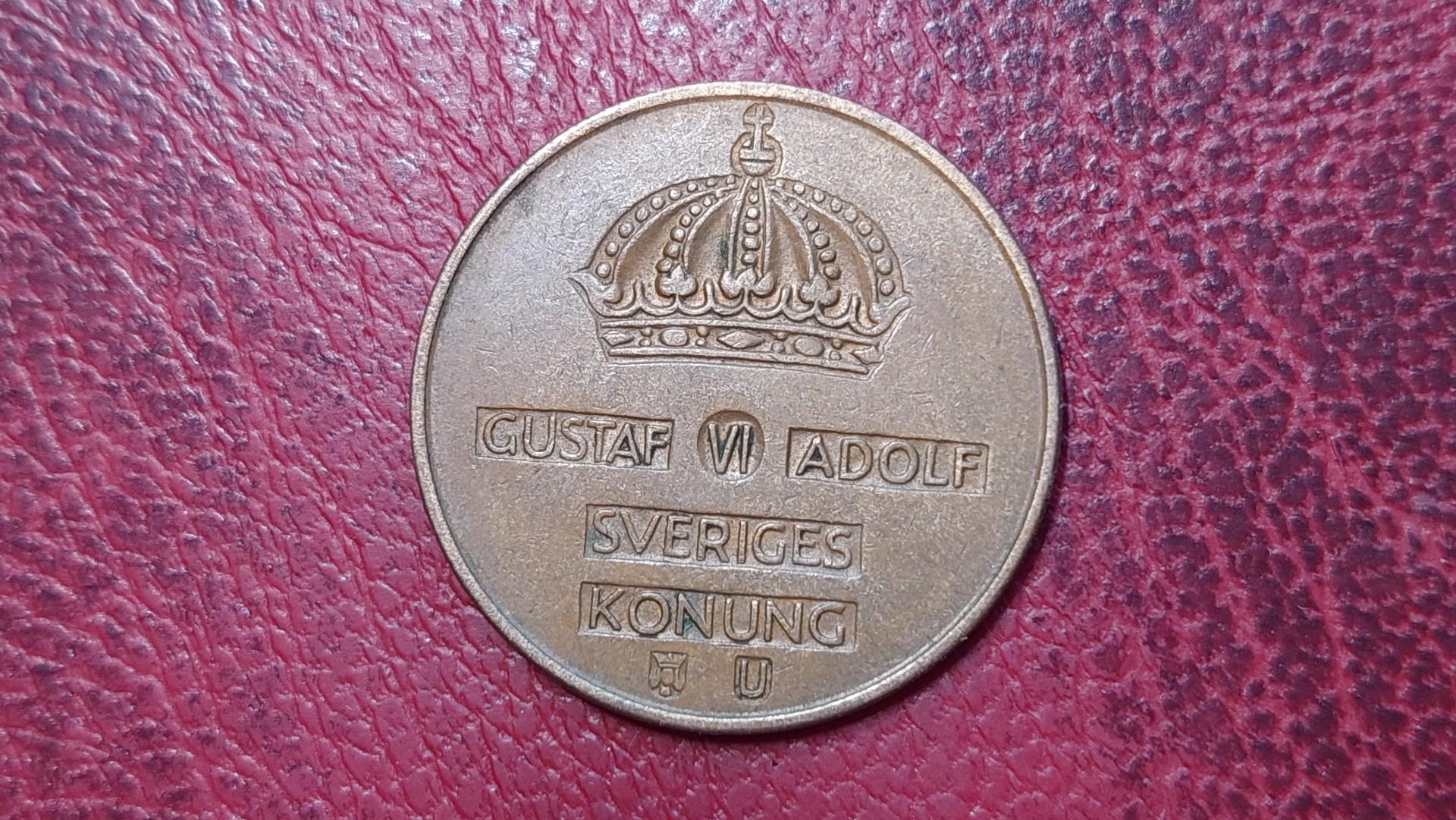 Švedija 5 erės, 1962 KM# 822