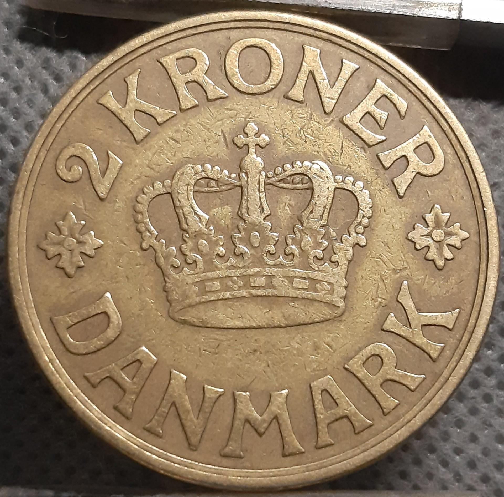 Danija 2 Kronos 1936 KM#825 (3345)