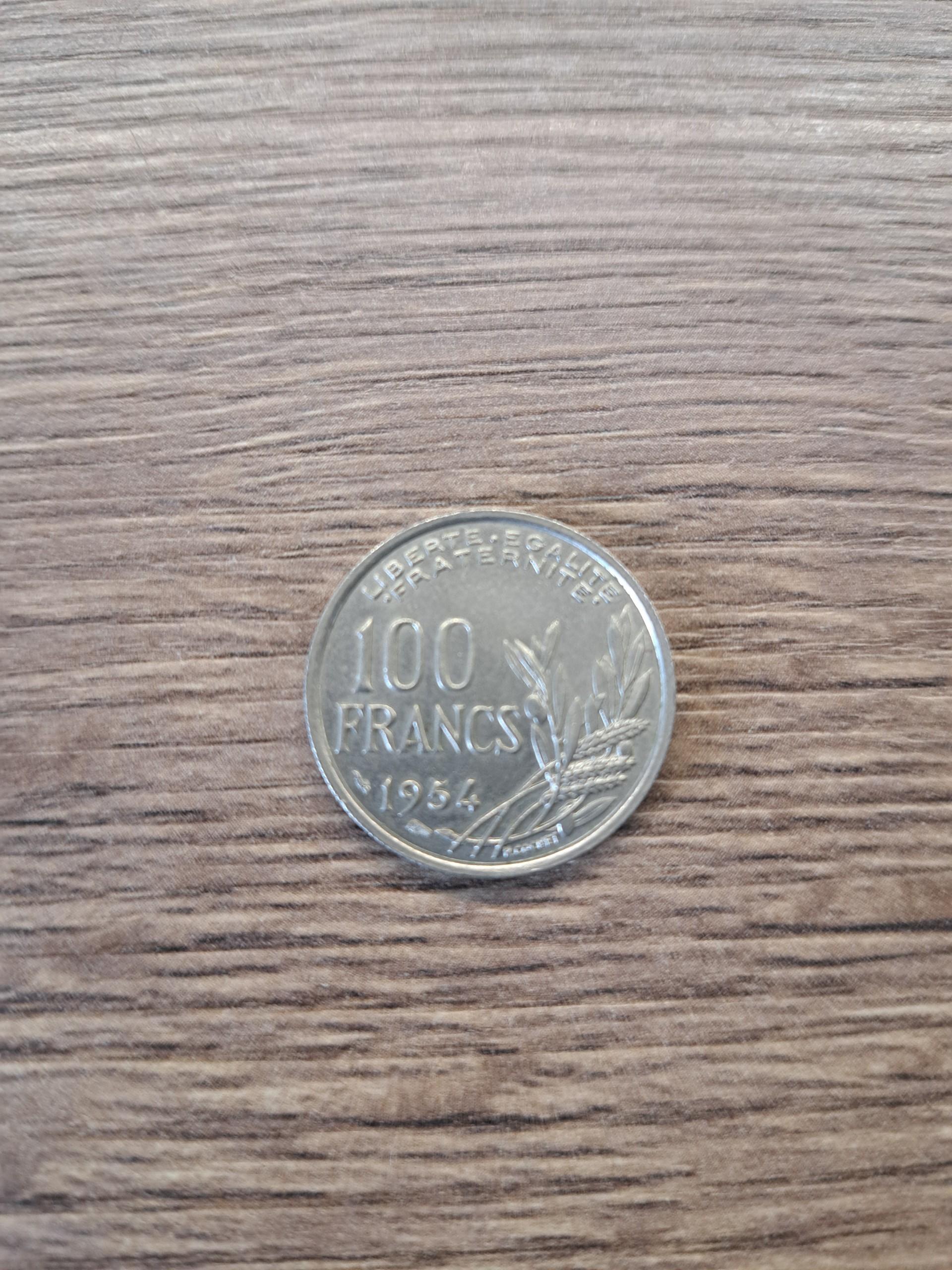 Prancuzija 100 franku 1954