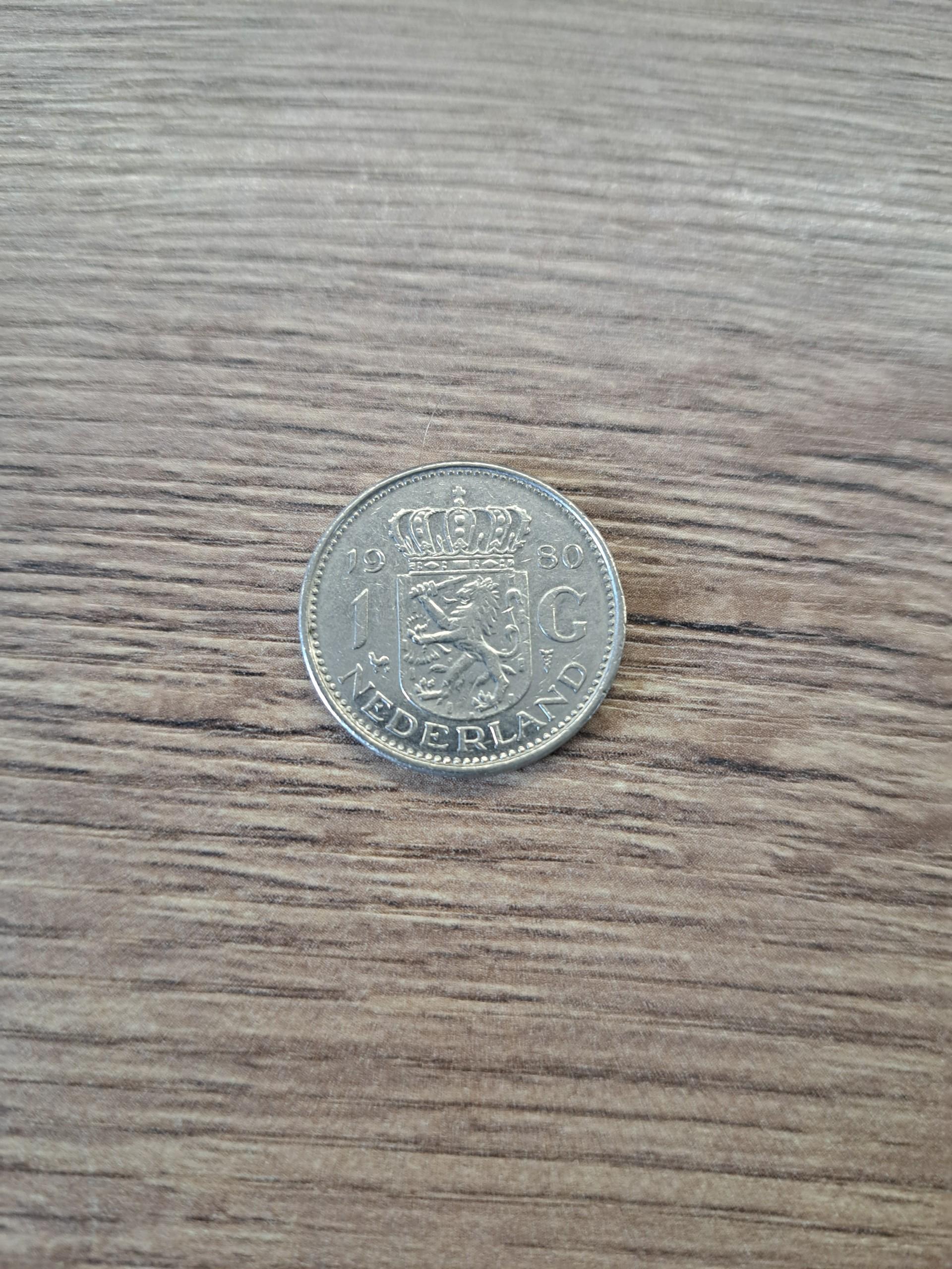 Nyderlandai 1 guldenas 1980