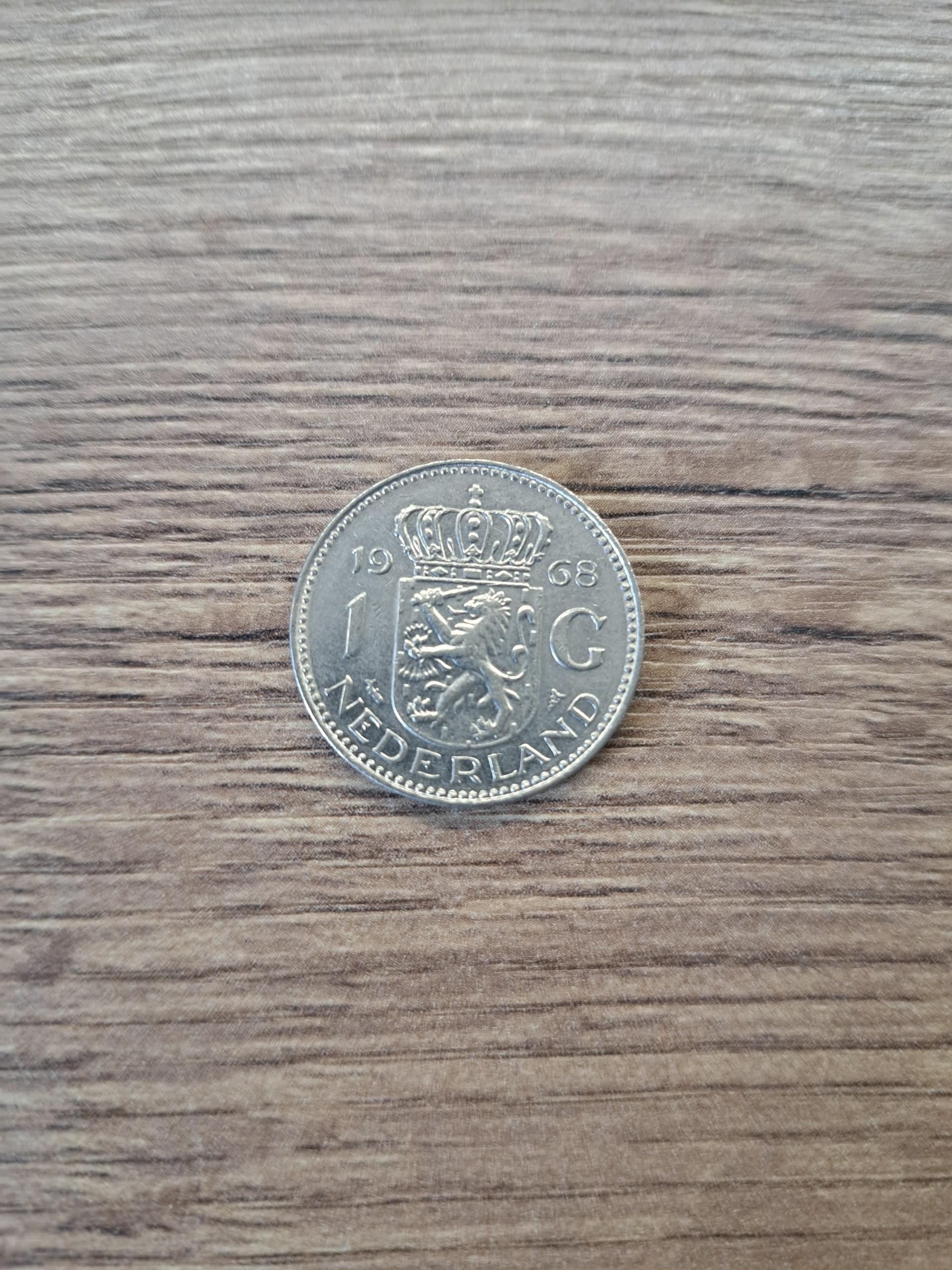 Nyderlandai 1 guldenas 1968