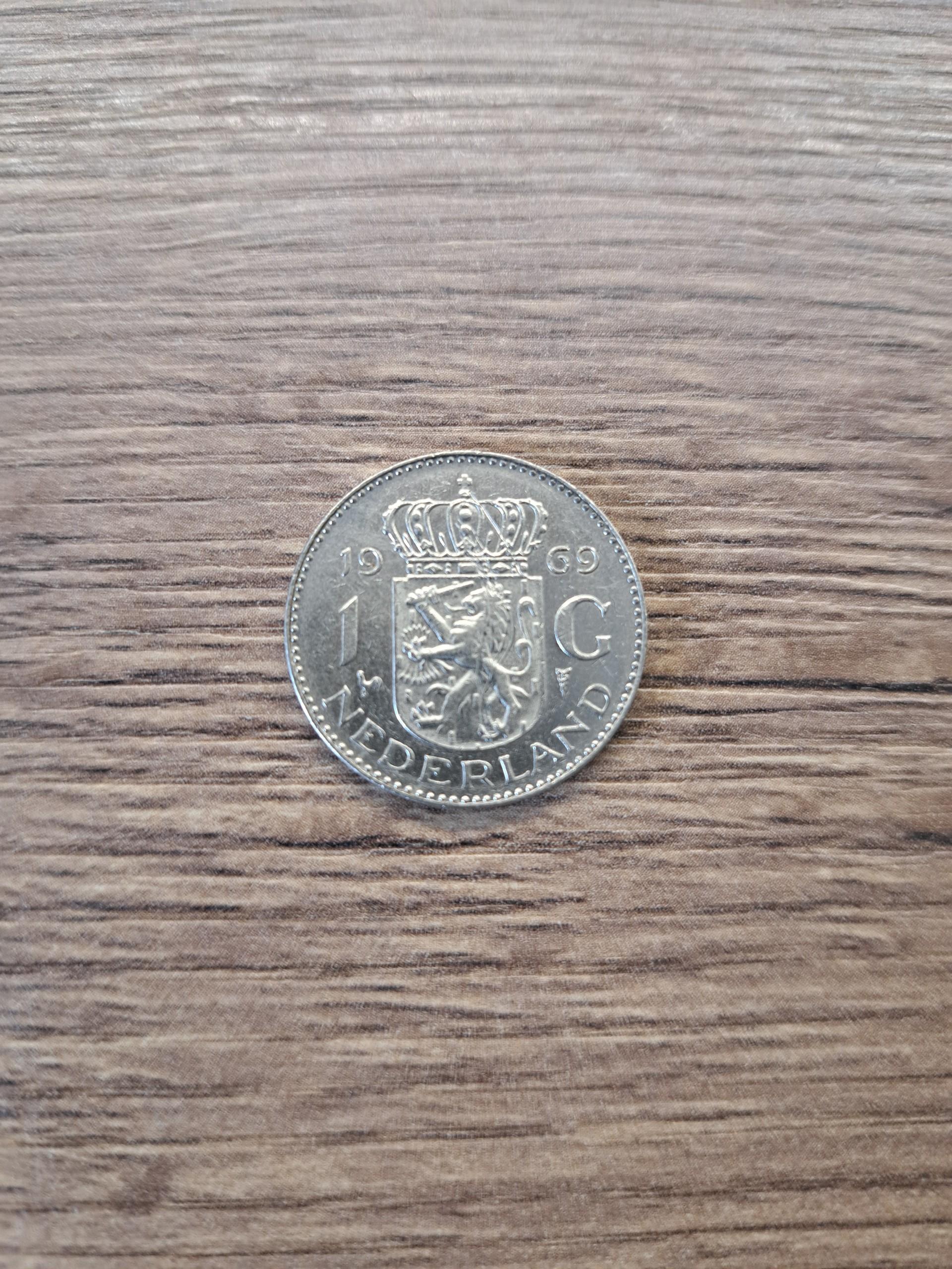 Nyderlandai 1 guldenas 1969