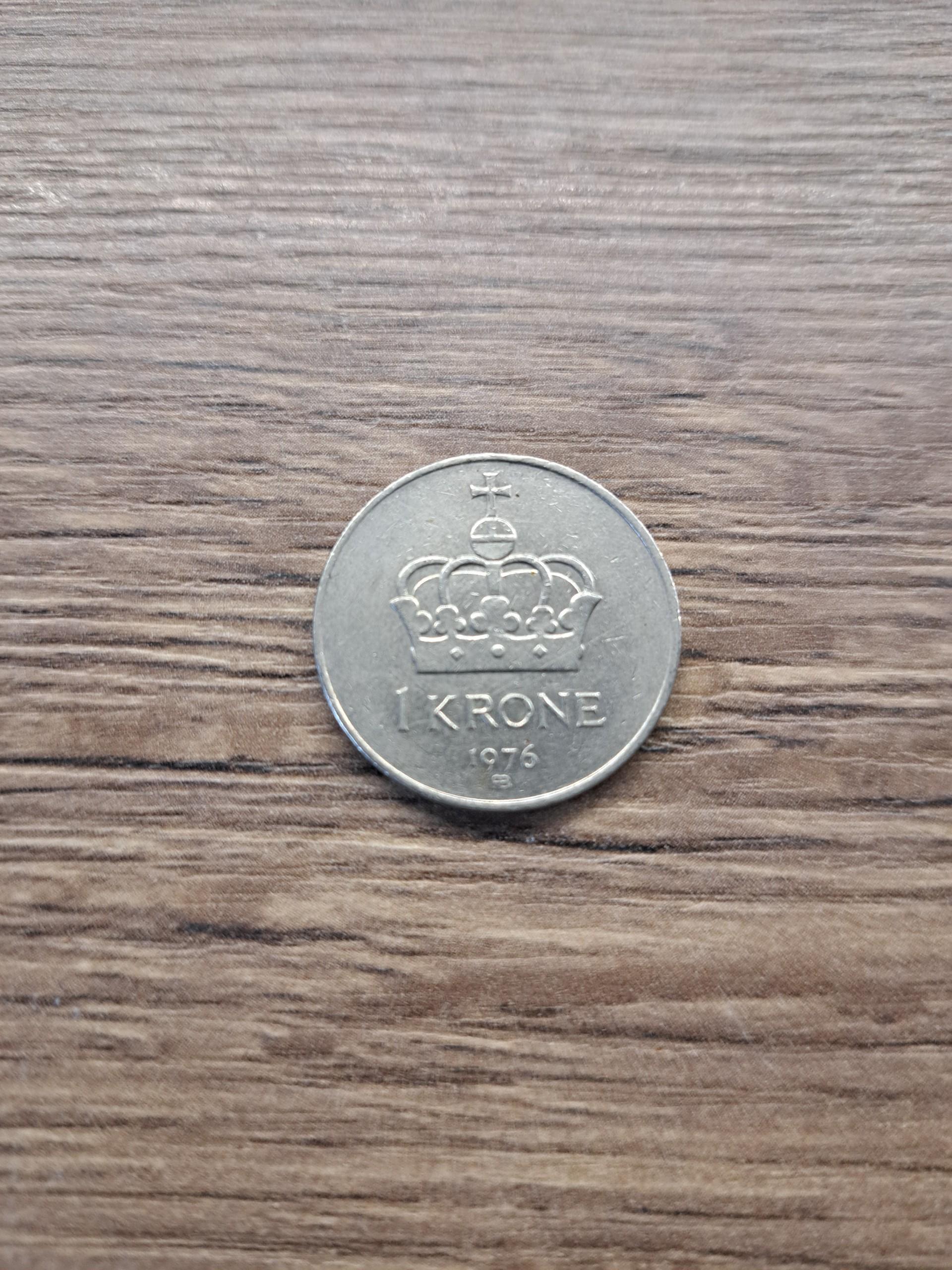 Norvegyja 1 krona 1976