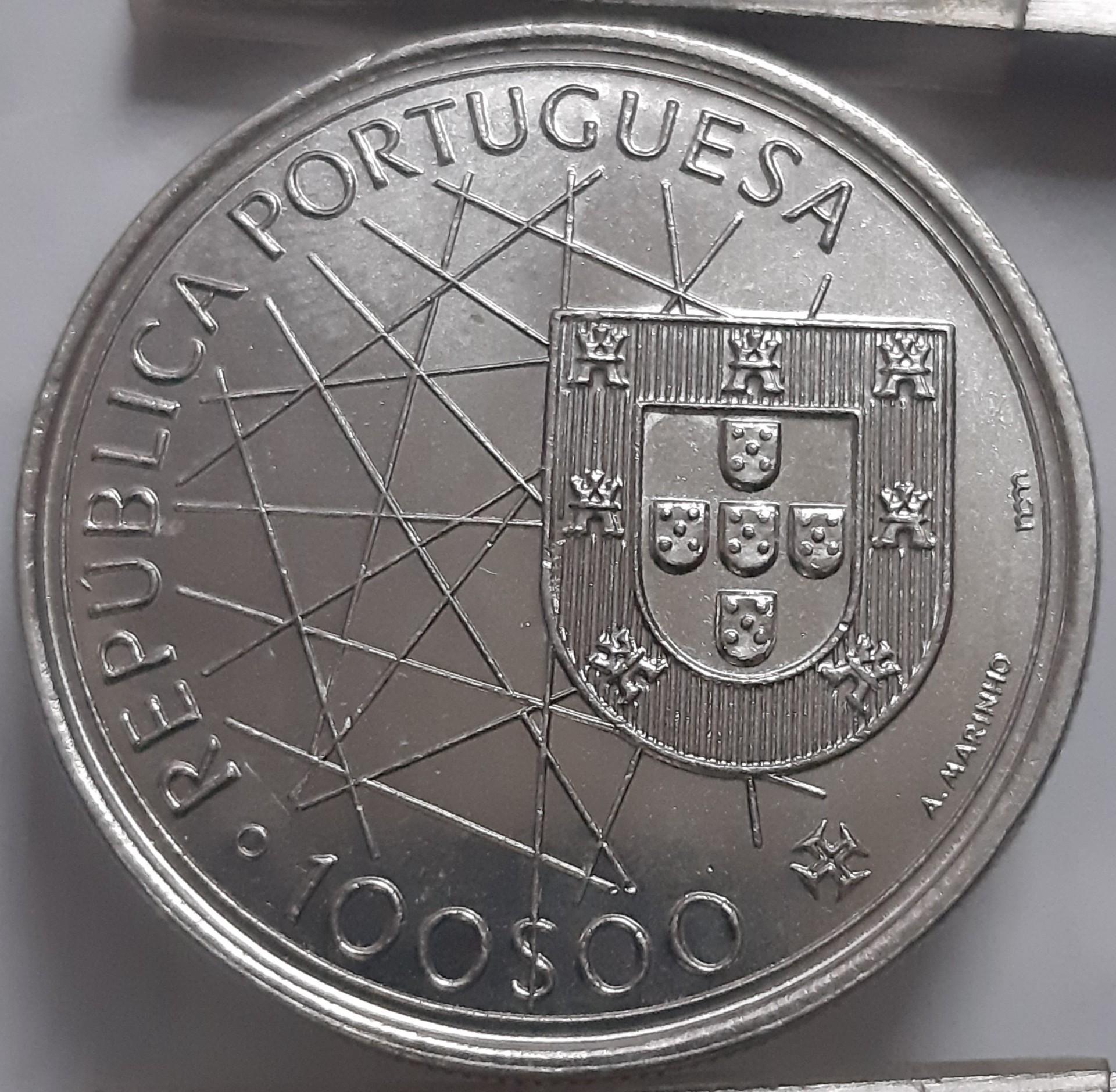 Portugalija 100 Eskudų 1989 KM#648 Proginė (3474)