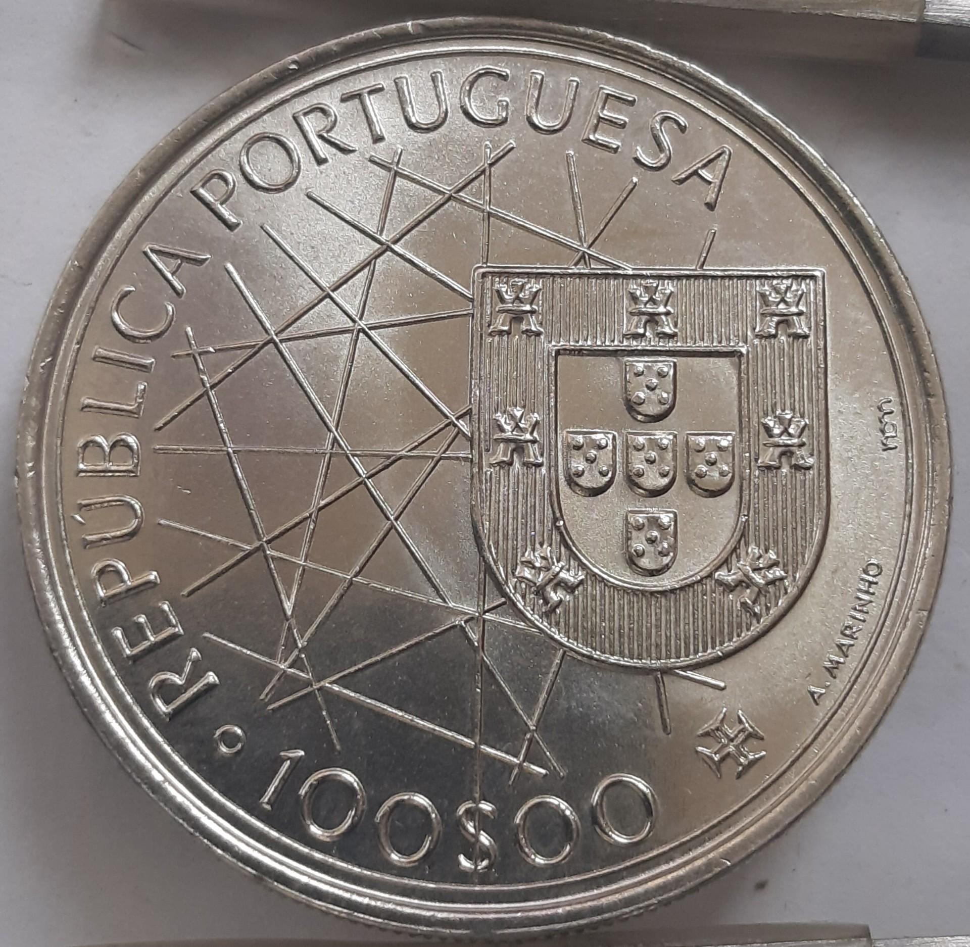 Portugalija 100 Eskudų 1989 KM#648 Proginė (3469)