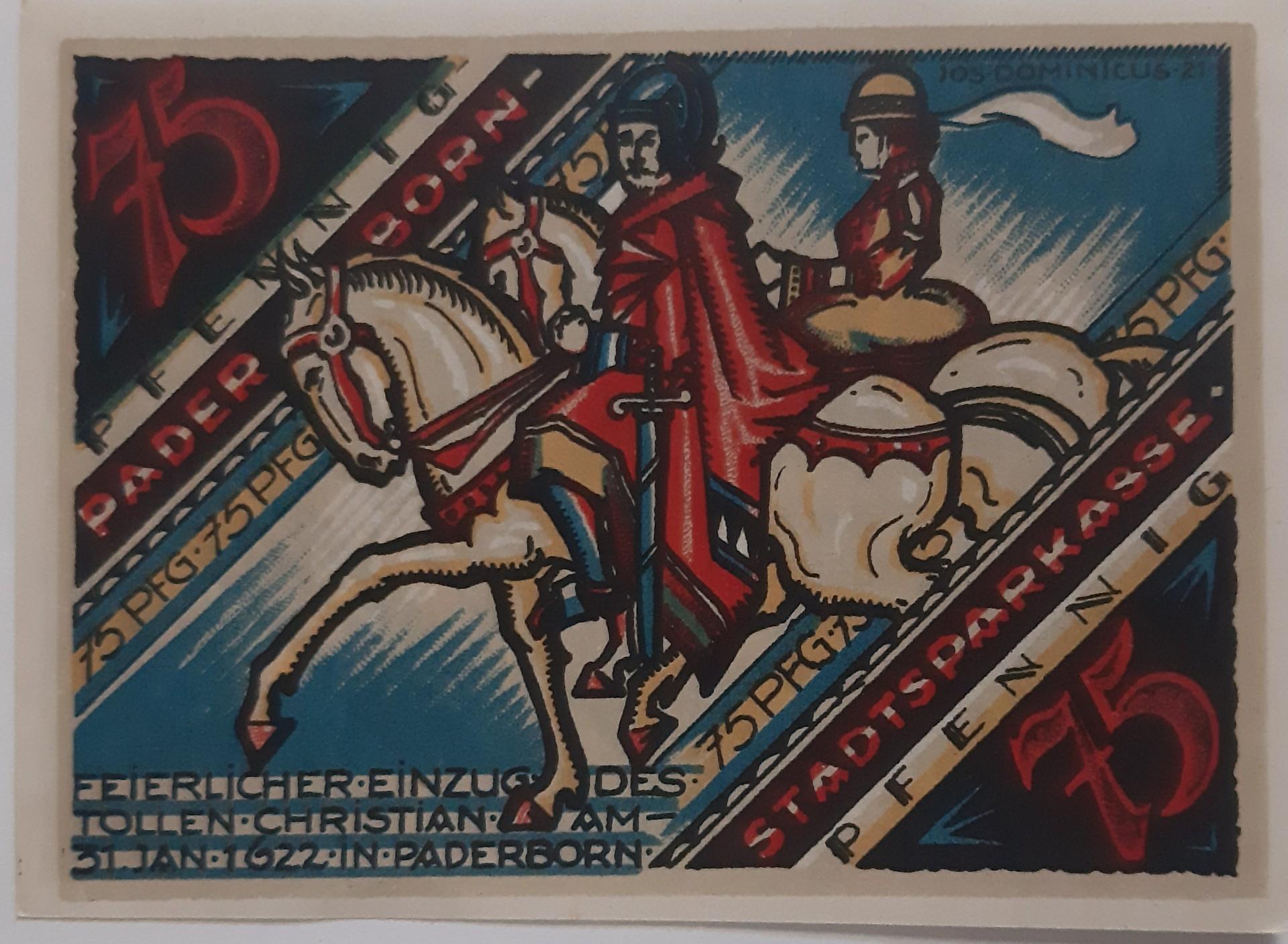 Vokietija 75 Pfenigai 1920 N#208203 90x68mm (3482)