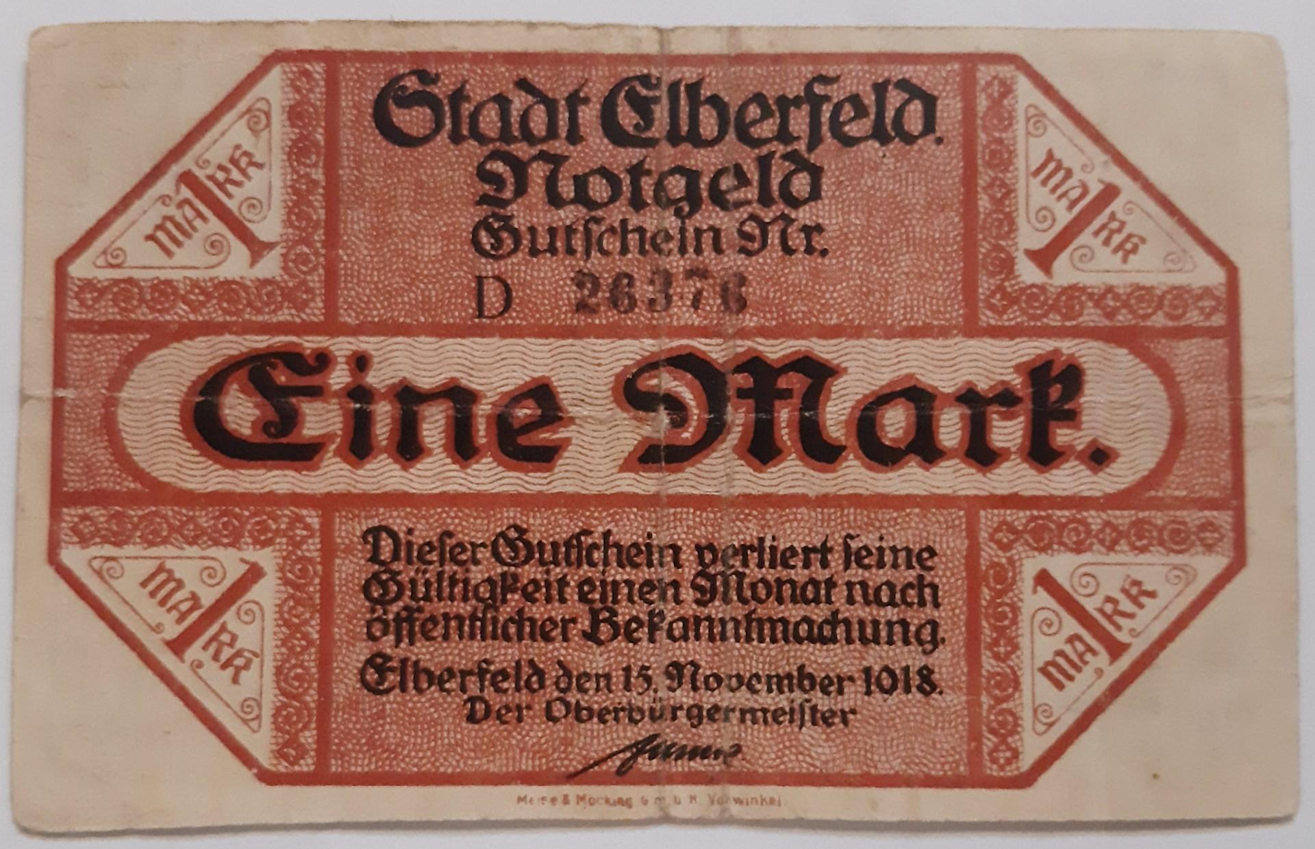 Vokietija 1 Markė 1918 N#225661 (3484)