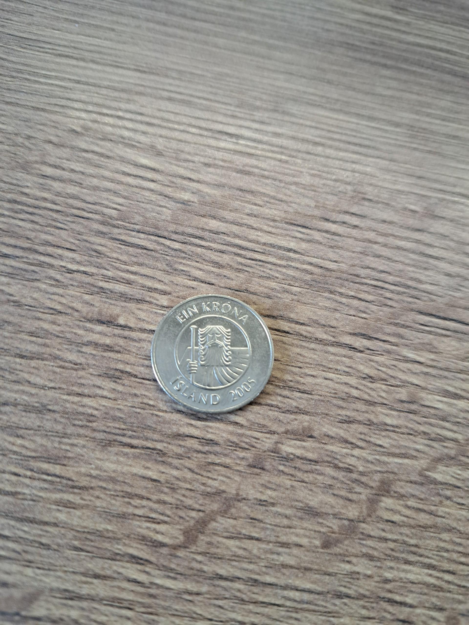 Islandija 1 krona 2005