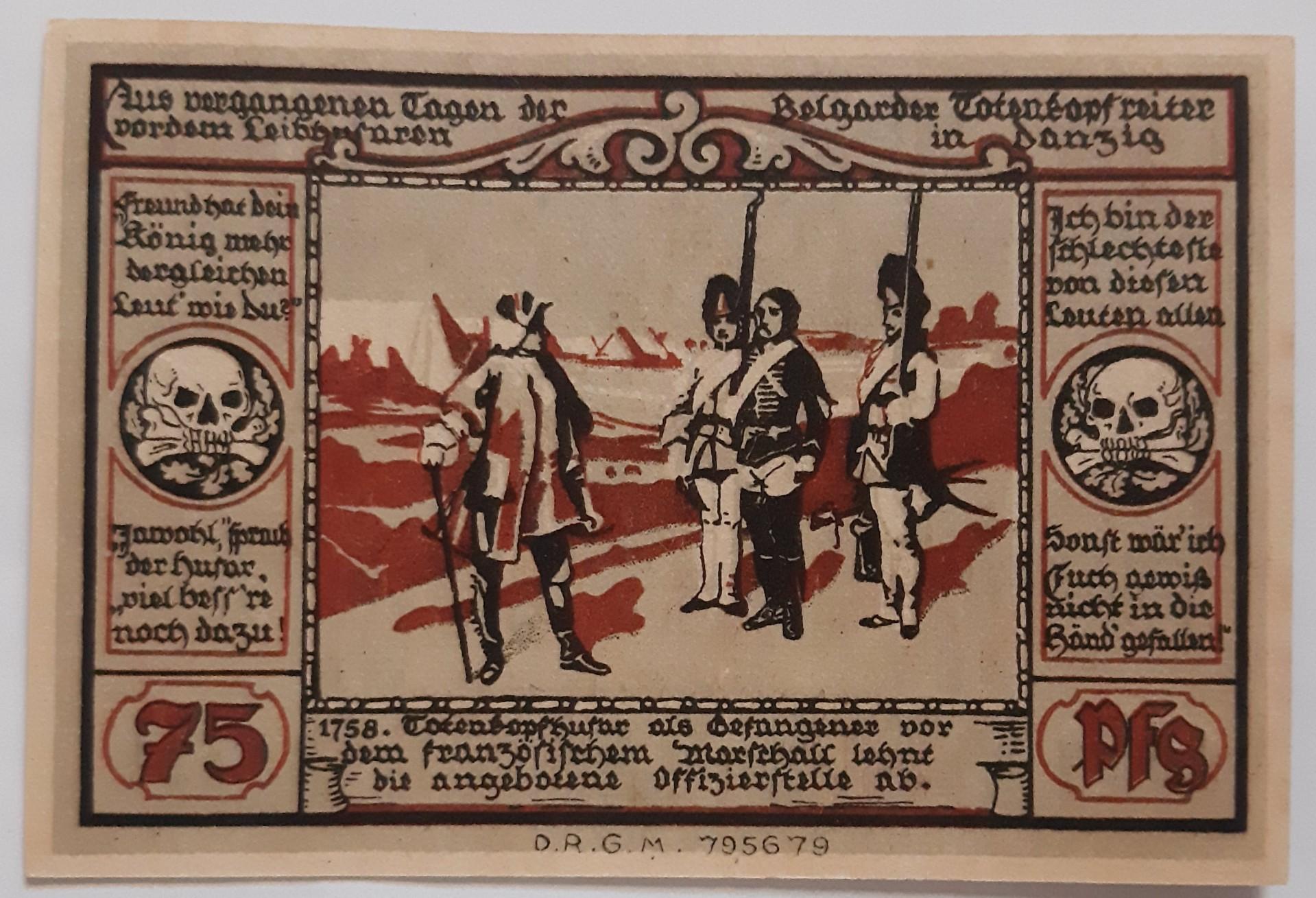 Vokietija 75 Pfenigai 1914-1924 N#248300 (3486)